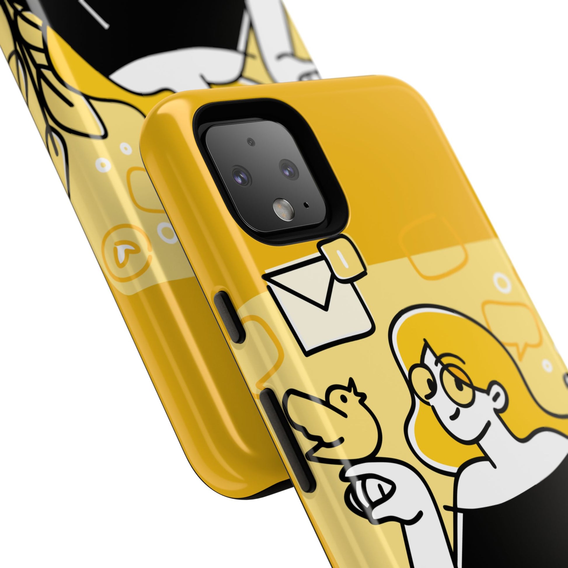 Chic Phone Case with Playful Design, Smartphone Cover, Unique Gift, Trendy Accessory, Eco-Friendly Case