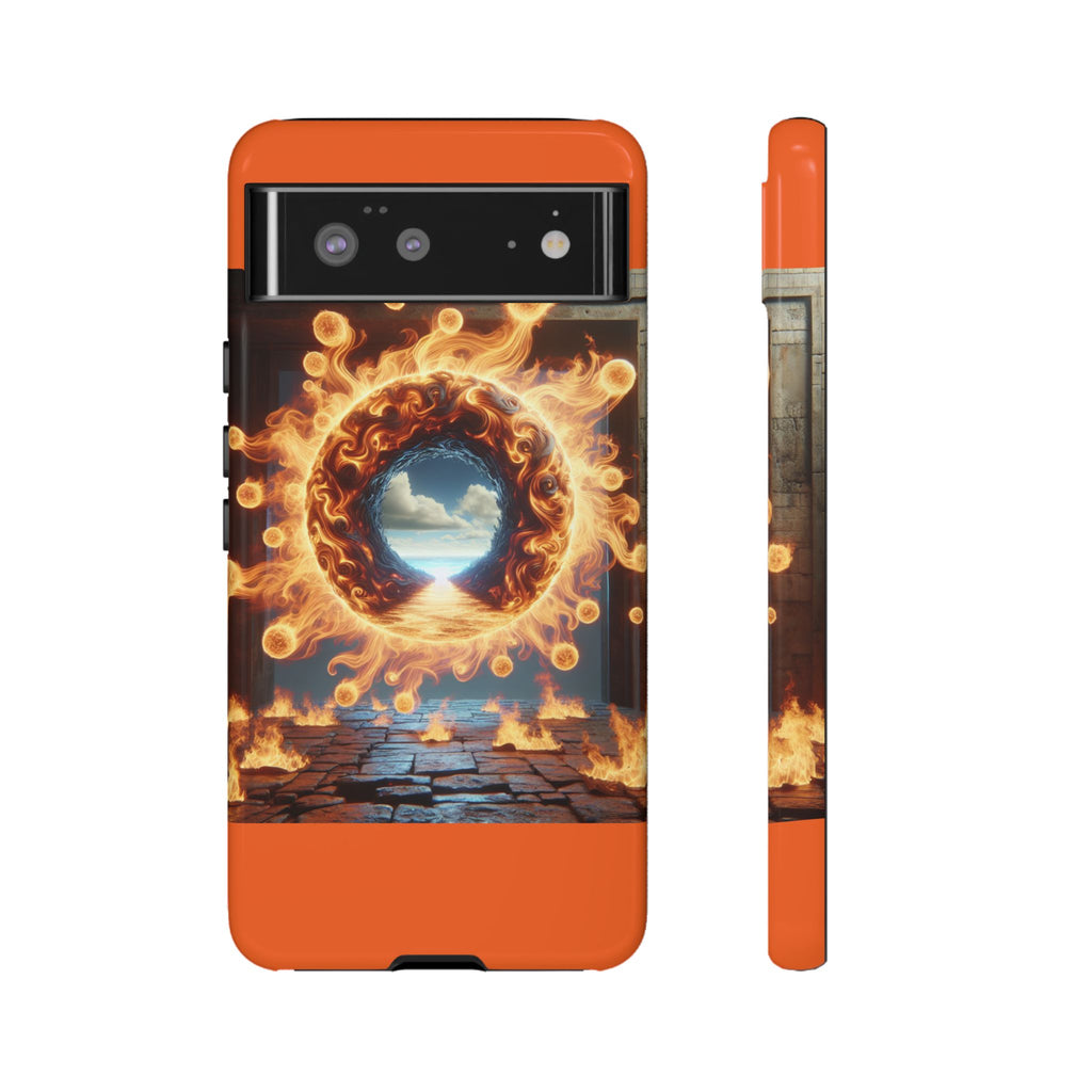 Vibrant Phone Case, Tough Cases for Gamers, Fire Element Phone Cover, Unique Protector, Game Lover Gifts