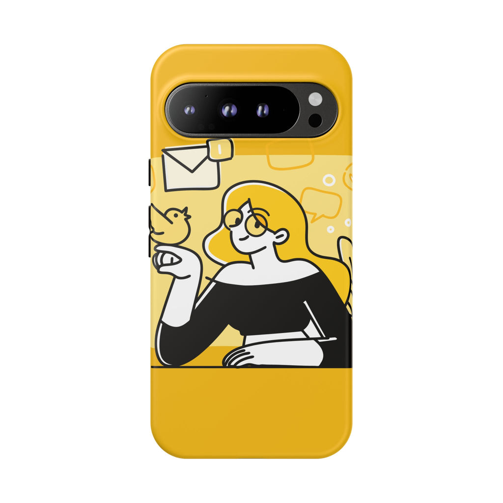 Chic Phone Case with Playful Design, Smartphone Cover, Unique Gift, Trendy Accessory, Eco-Friendly Case