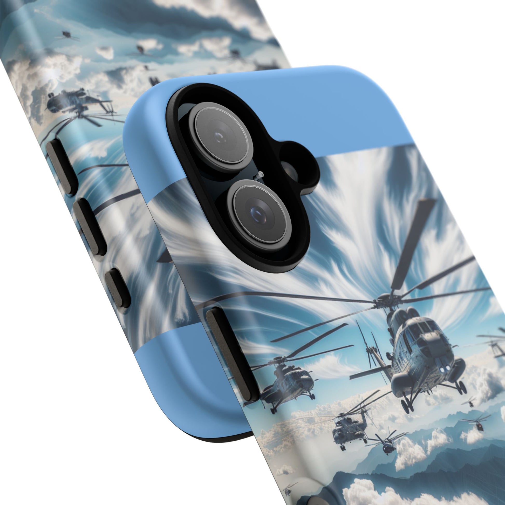 Tough Cases - Helicopter Design Phone Case, Military Style Cover, Unique Gift for Aviation Lovers, Durable Phone Protector, Hobbyist [...]
