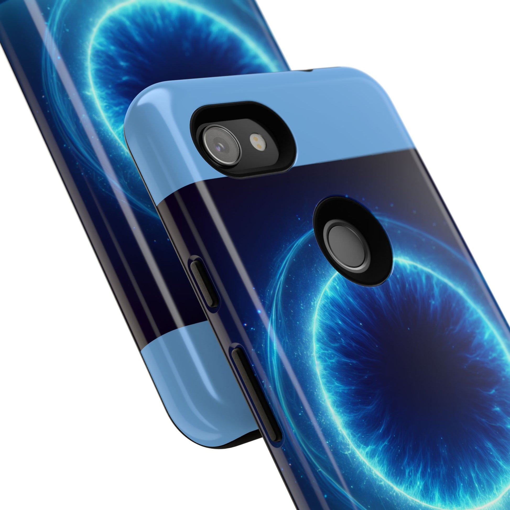 Blue Galaxy Phone Case, Tough Phone Cover, Cosmic Protection Case, Space Design, Gift for Space Lovers