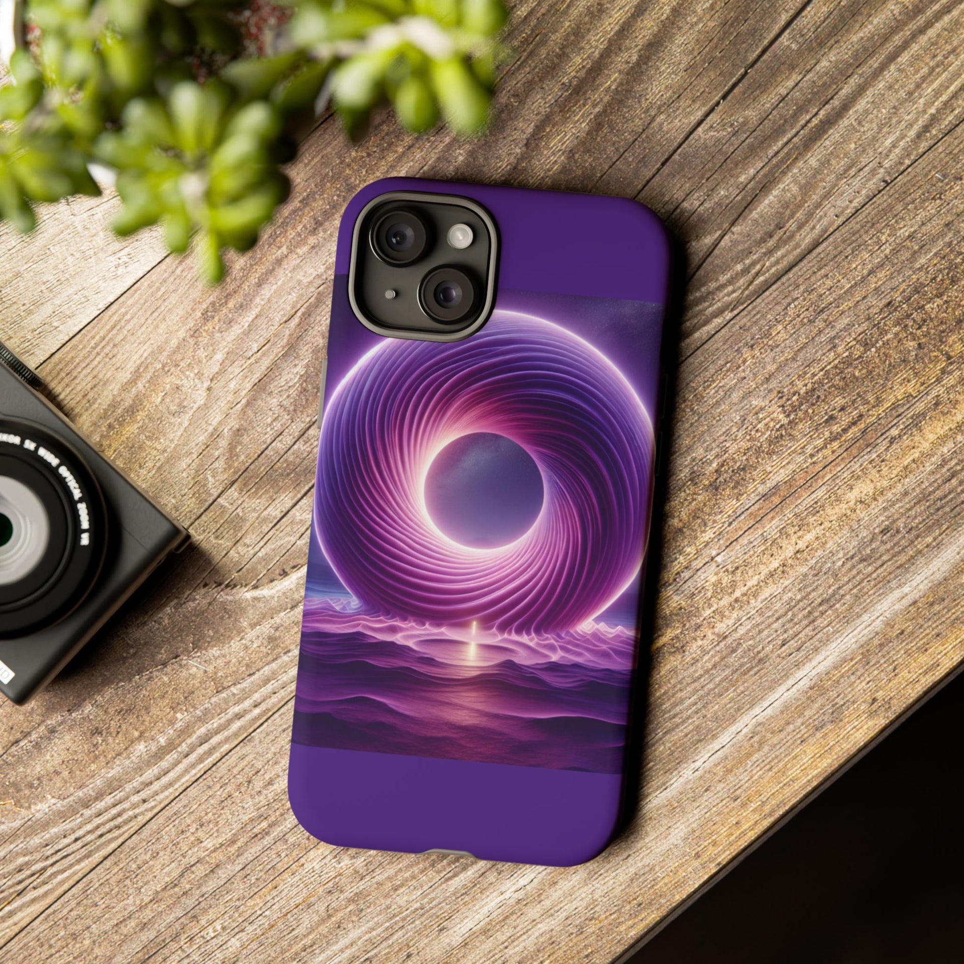 Colorful Phone Case with Swirling Design, Tough Phone Cover, Cosmic Phone Protector, Unique Gift for Tech Lovers, Stylish Smartphone Shell