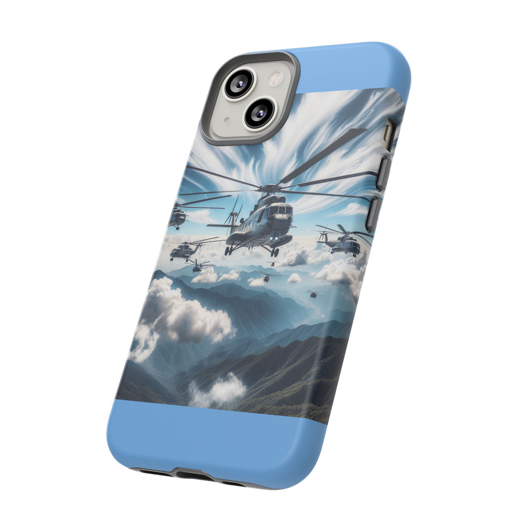 Tough Cases - Helicopter Design Phone Case, Military Style Cover, Unique Gift for Aviation Lovers, Durable Phone Protector, Hobbyist [...]