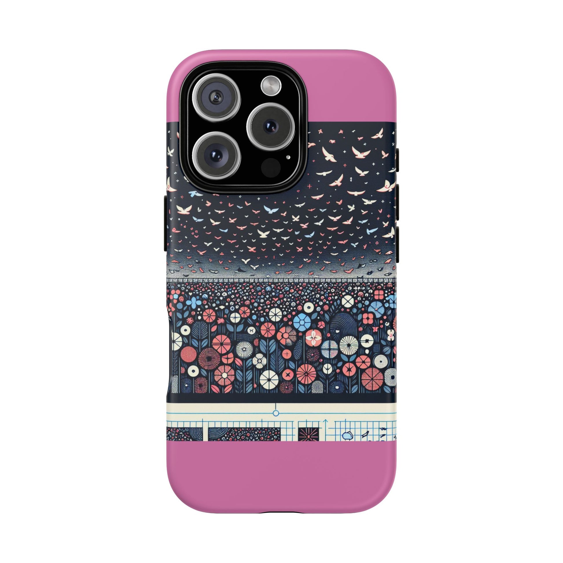 Floral Phone Case, Tough Cases for iPhone, Nature-Inspired Design, Gift for Her, Stylish Protection, Trending Accessory