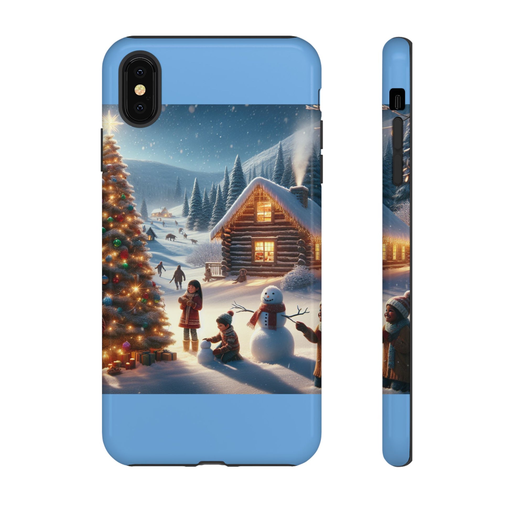Winter Wonderland Phone Case, Holiday Gift for Him/Her, Cute Christmas Phone Cover, Unique Winter Scene Case, Festive Tech Accessories