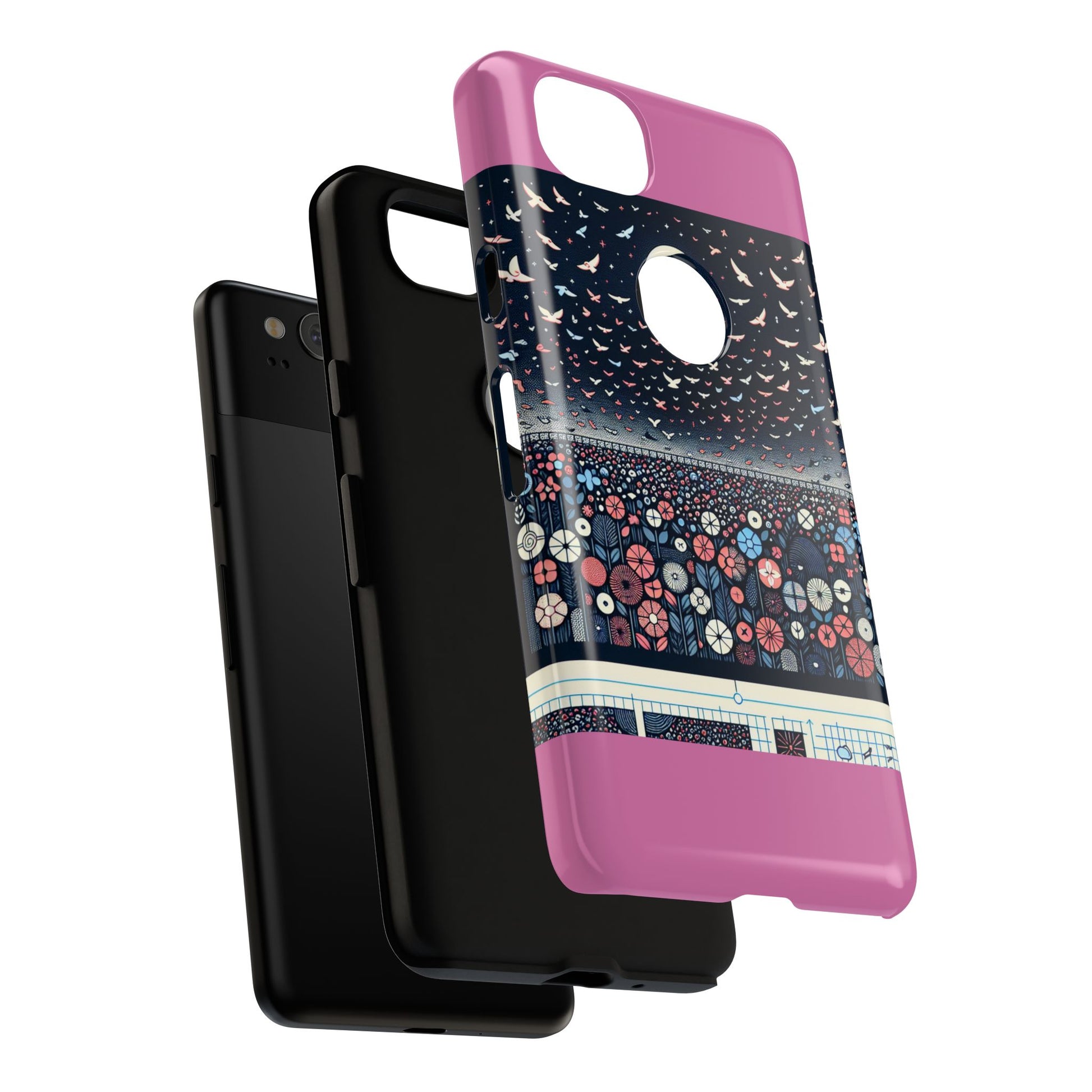 Floral Phone Case, Tough Cases for iPhone, Nature-Inspired Design, Gift for Her, Stylish Protection, Trending Accessory