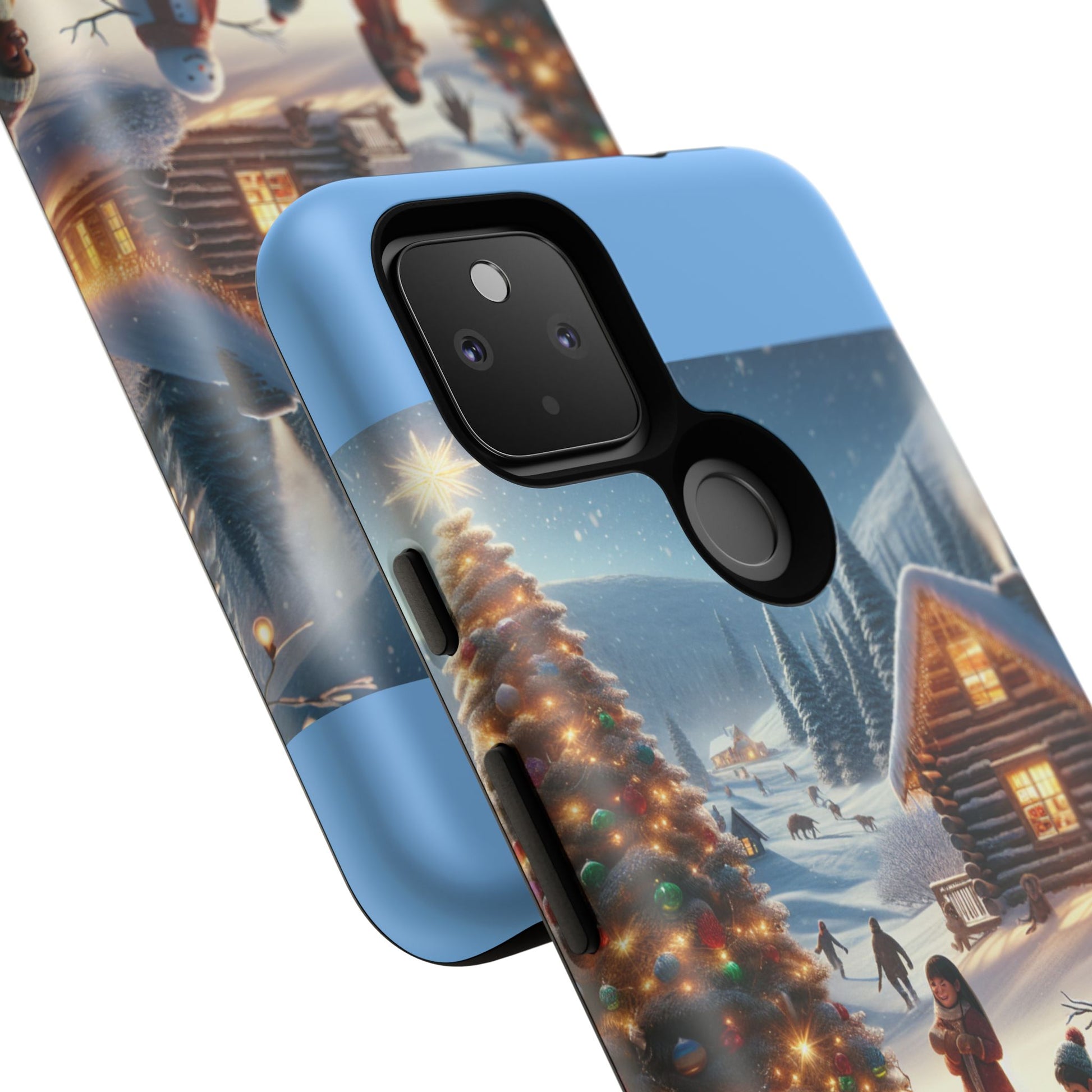 Winter Wonderland Phone Case, Holiday Gift for Him/Her, Cute Christmas Phone Cover, Unique Winter Scene Case, Festive Tech Accessories