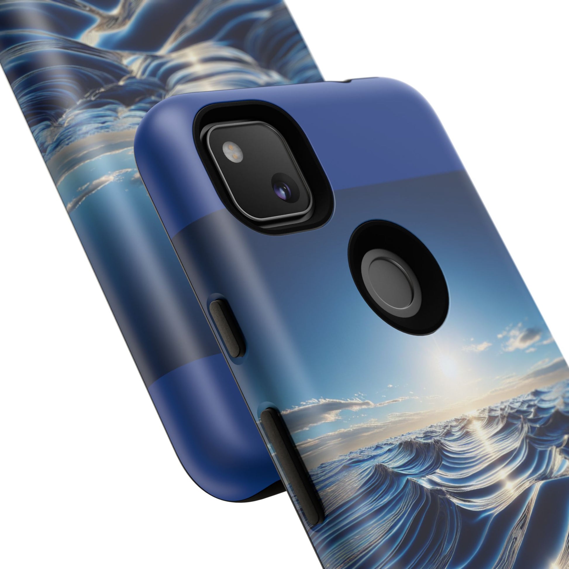 Ocean Wave Phone Case, Tough Phone Cover, Stylish Cell Case, Gift for Beach Lovers, Customizable Phone Accessory