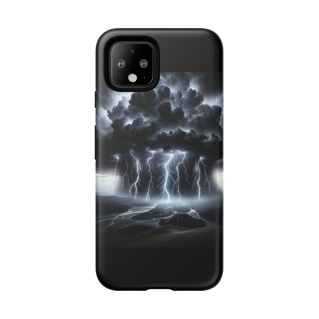 Tough Cases for the Bold: Stormy Thunder Phone Case, Lightning Protection, Durable Cover for Adventurers, Unique Gift for Nature [...]