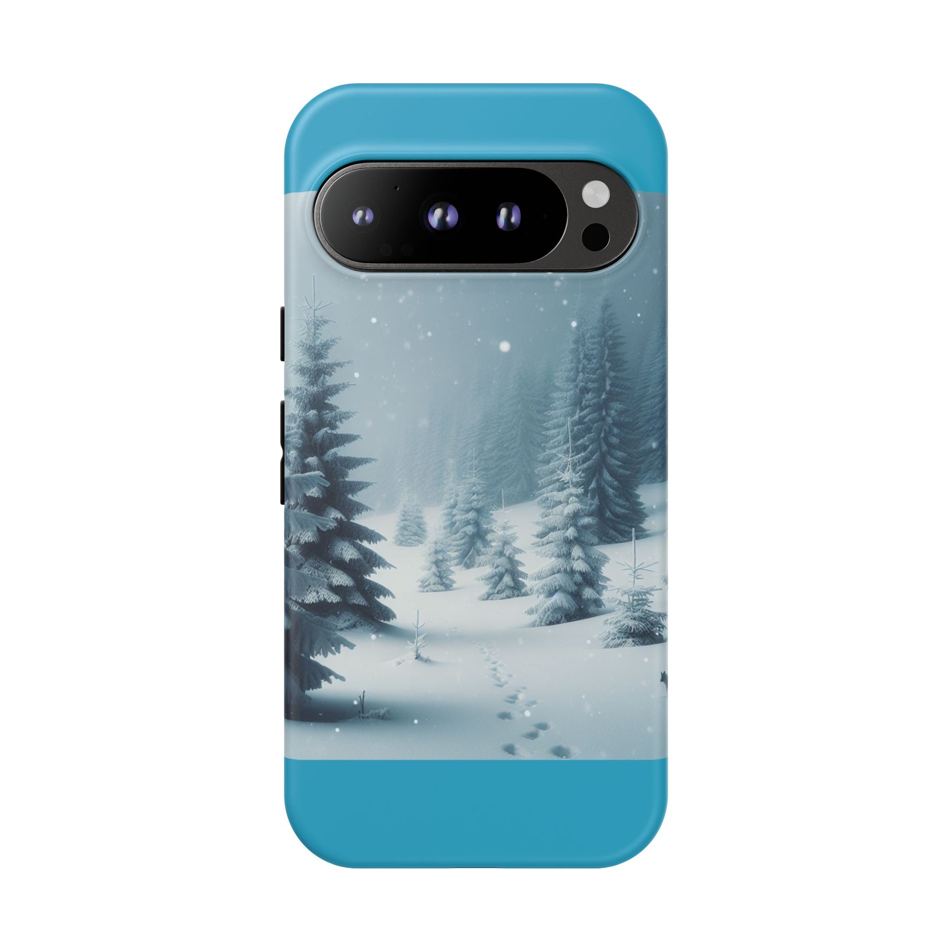 Winter Forest Phone Case, Tough Cases for iPhone, Snowy Landscape Design, Nature Lover Gift, Holiday Accessories