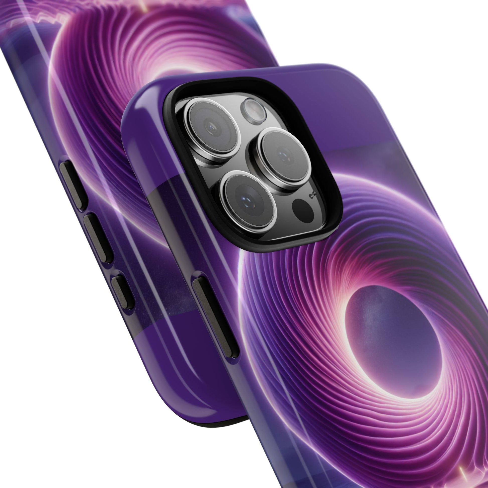 Colorful Phone Case with Swirling Design, Tough Phone Cover, Cosmic Phone Protector, Unique Gift for Tech Lovers, Stylish Smartphone Shell