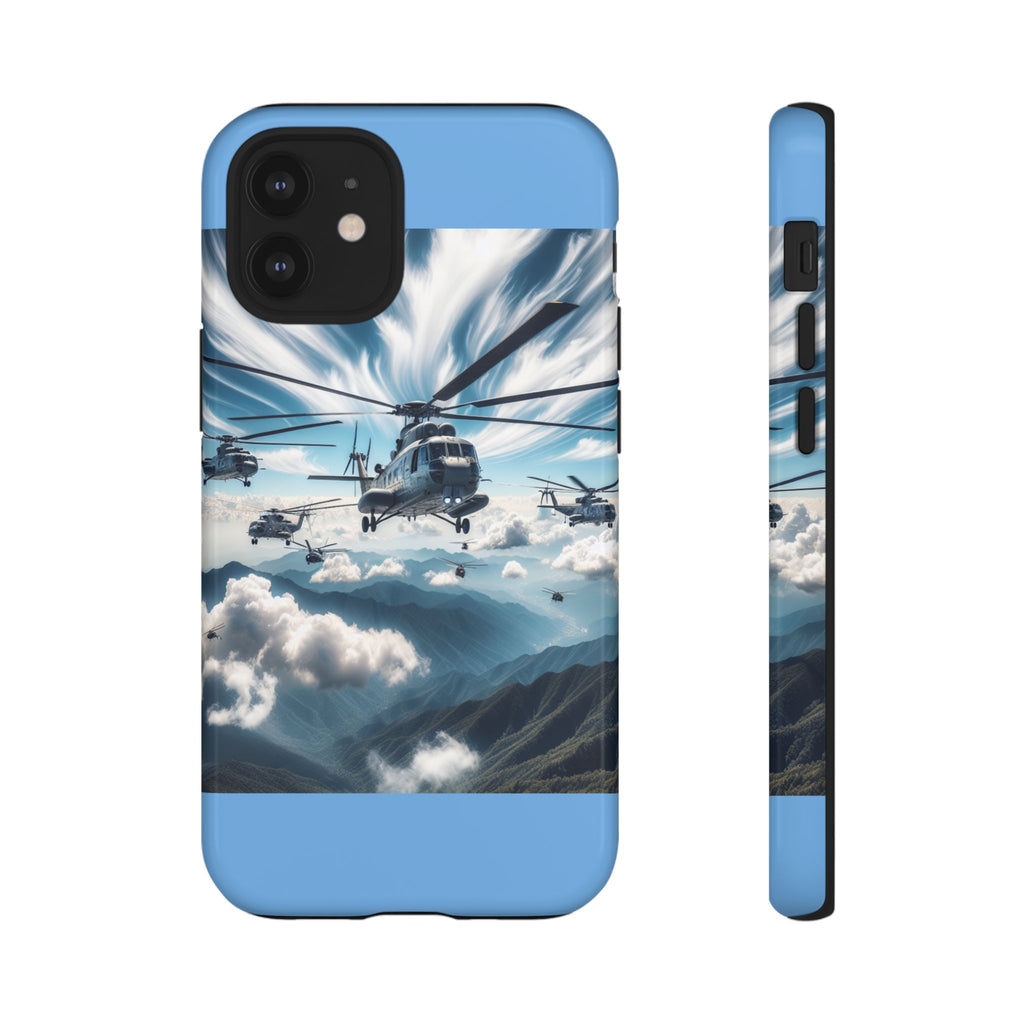 Tough Cases - Helicopter Design Phone Case, Military Style Cover, Unique Gift for Aviation Lovers, Durable Phone Protector, Hobbyist [...]