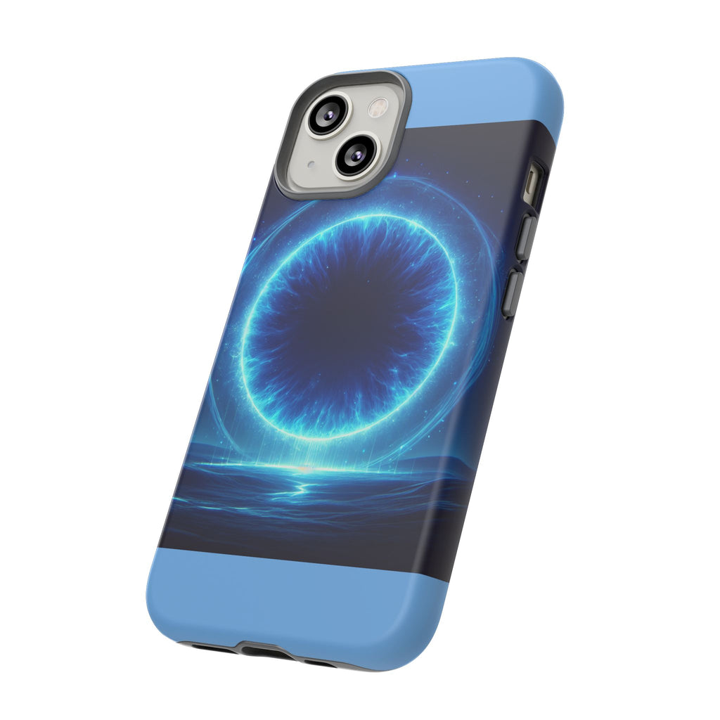 Blue Galaxy Phone Case, Tough Phone Cover, Cosmic Protection Case, Space Design, Gift for Space Lovers