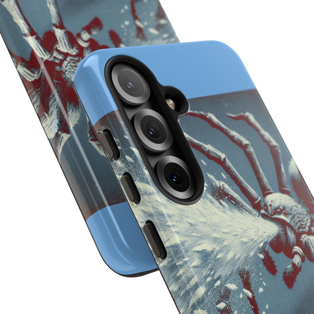 Spider Spray Phone Case, Tough Phone Cover, Unique Gift for Insect Lovers, Halloween Decor, Eco-Friendly Case