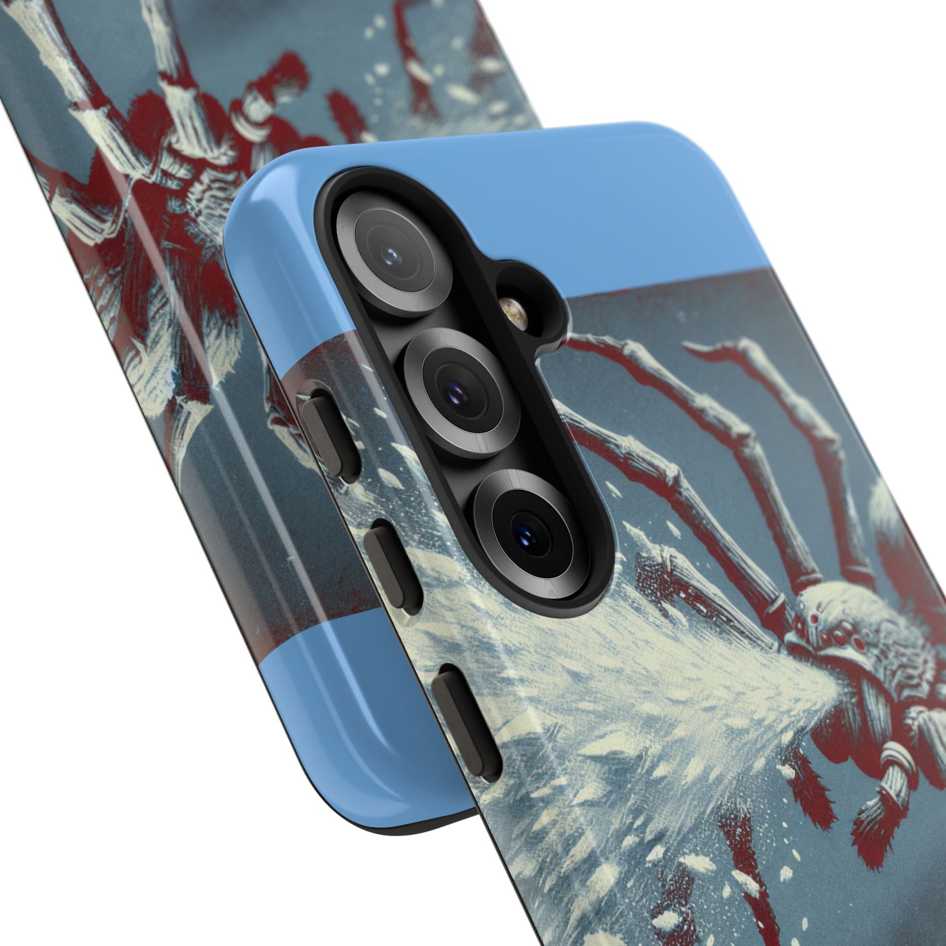 Spider Spray Phone Case, Tough Phone Cover, Unique Gift for Insect Lovers, Halloween Decor, Eco-Friendly Case