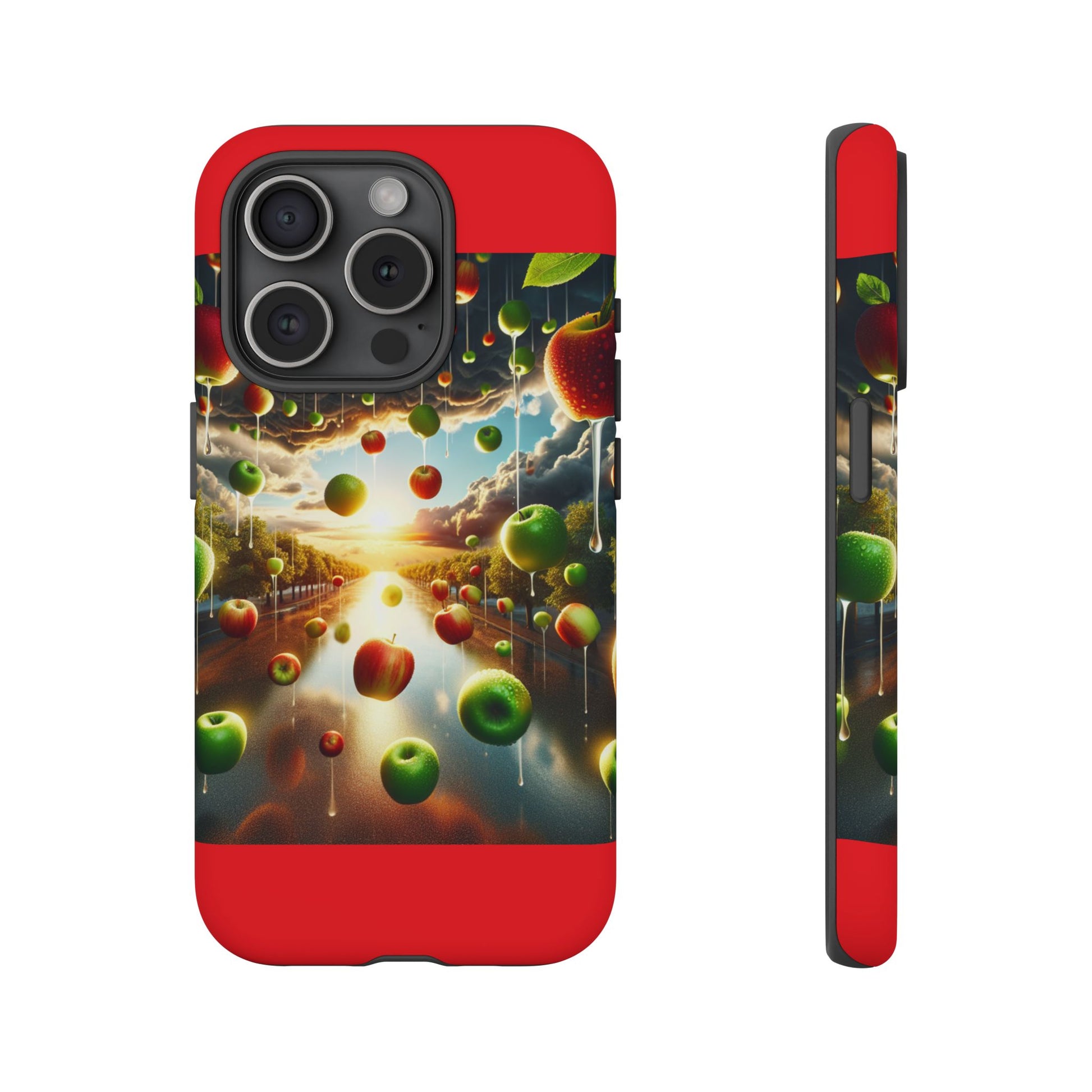 Vibrant Phone Case with Artistic Apple Design, Unique Gift for Art Lovers, Trendy Accessory for Any Occasion, Stylish Smartphone Cover
