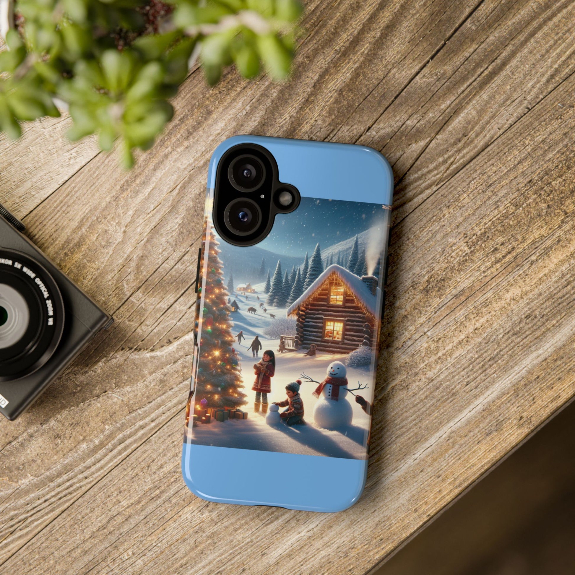 Winter Wonderland Phone Case, Holiday Gift for Him/Her, Cute Christmas Phone Cover, Unique Winter Scene Case, Festive Tech Accessories