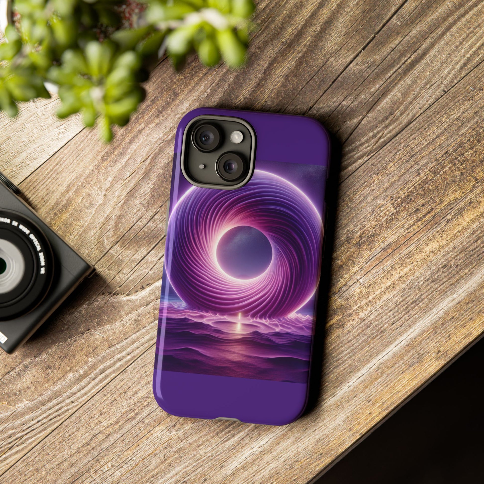 Colorful Phone Case with Swirling Design, Tough Phone Cover, Cosmic Phone Protector, Unique Gift for Tech Lovers, Stylish Smartphone Shell