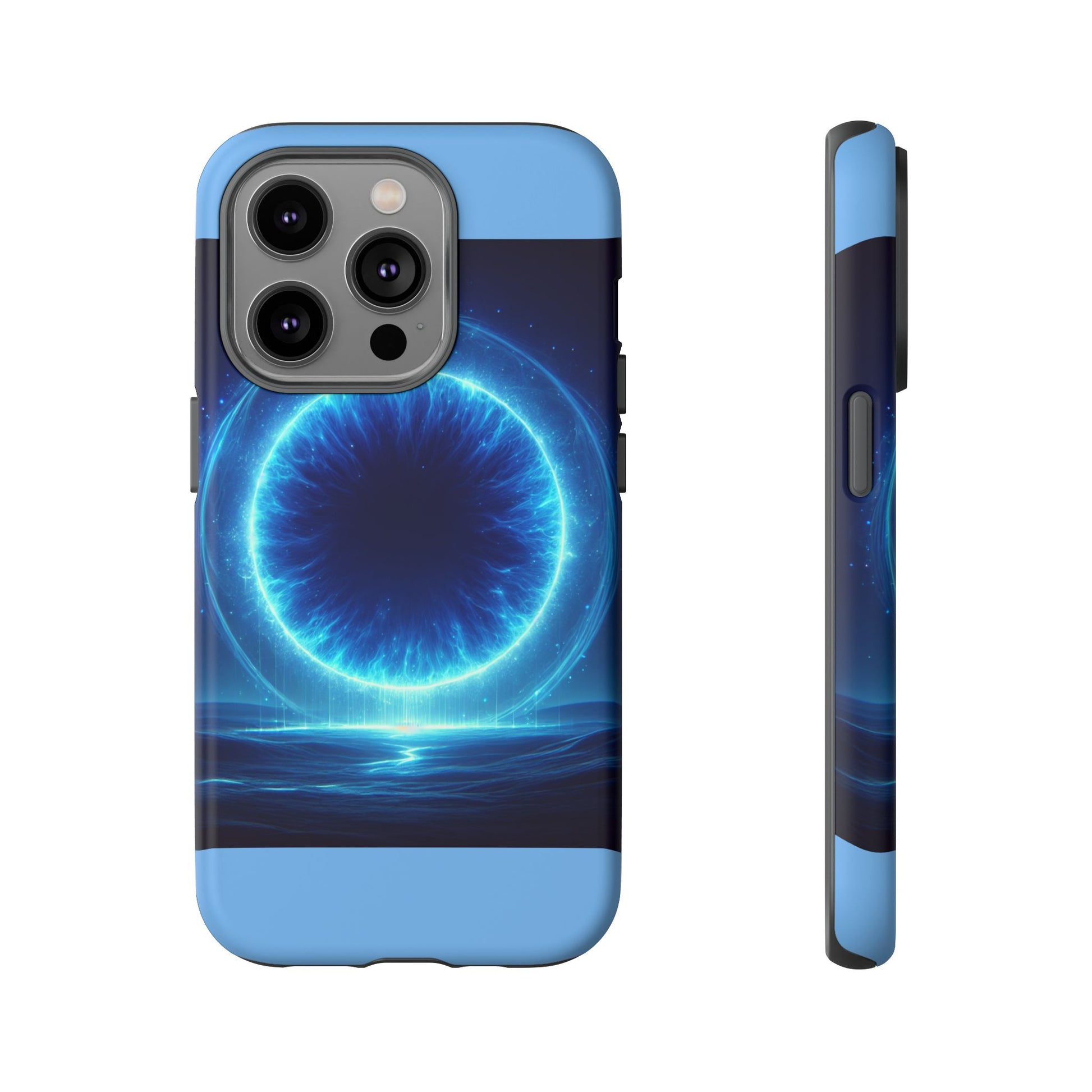 Blue Galaxy Phone Case, Tough Phone Cover, Cosmic Protection Case, Space Design, Gift for Space Lovers
