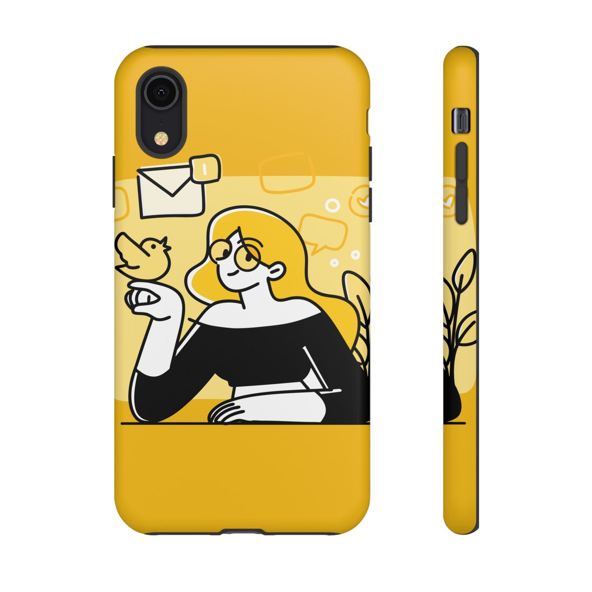 Chic Phone Case with Playful Design, Smartphone Cover, Unique Gift, Trendy Accessory, Eco-Friendly Case