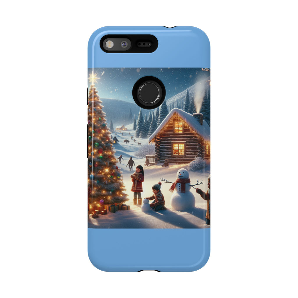 Winter Wonderland Phone Case, Holiday Gift for Him/Her, Cute Christmas Phone Cover, Unique Winter Scene Case, Festive Tech Accessories