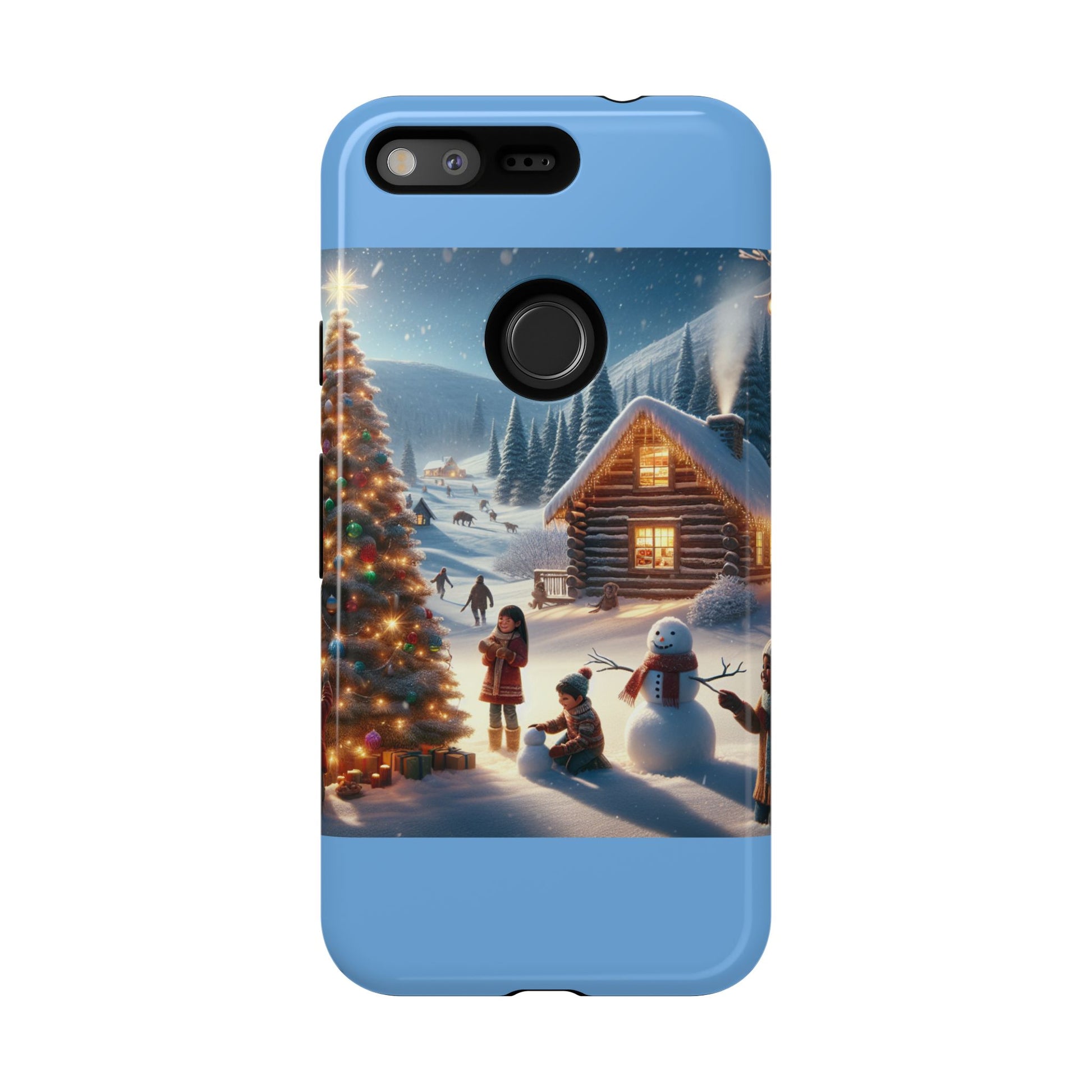 Winter Wonderland Phone Case, Holiday Gift for Him/Her, Cute Christmas Phone Cover, Unique Winter Scene Case, Festive Tech Accessories