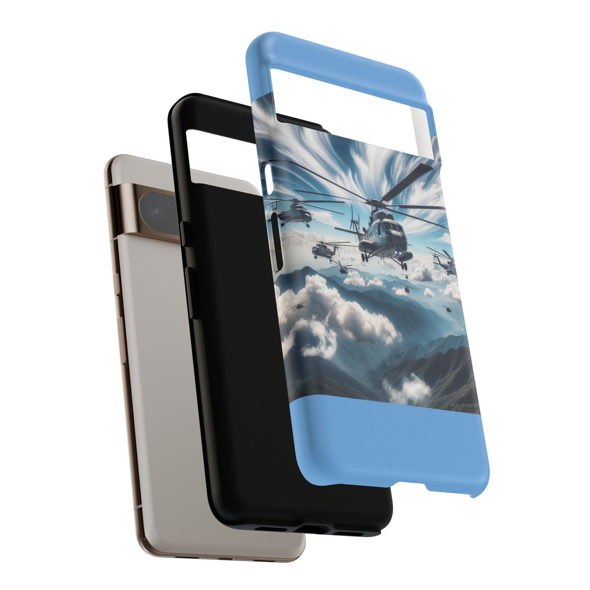 Tough Cases - Helicopter Design Phone Case, Military Style Cover, Unique Gift for Aviation Lovers, Durable Phone Protector, Hobbyist [...]
