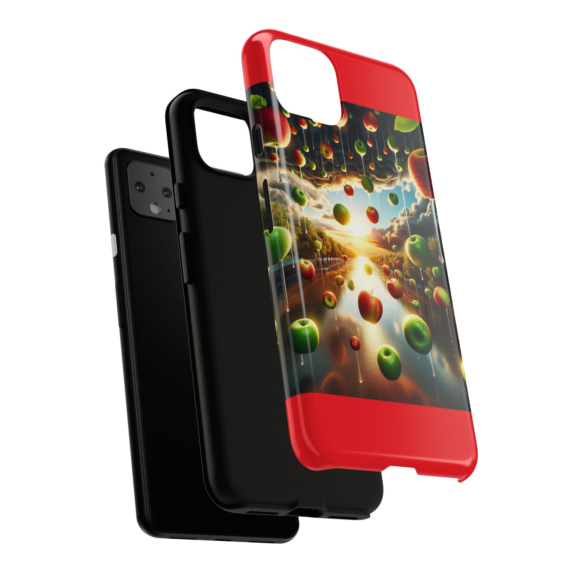 Vibrant Phone Case with Artistic Apple Design, Unique Gift for Art Lovers, Trendy Accessory for Any Occasion, Stylish Smartphone Cover
