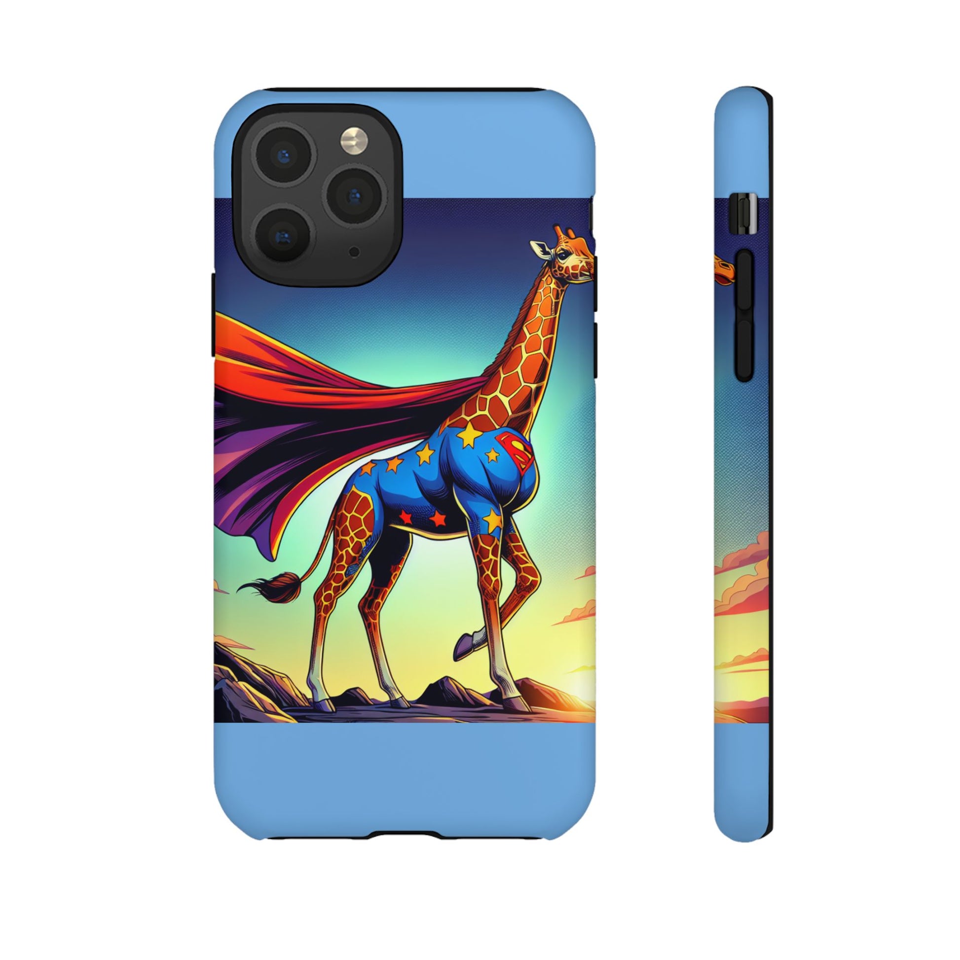 Superhero Giraffe Phone Case | Tough Cases, Unique Gifts, Animal Lover Accessories, Fun Tech Protectors, Cute Phone Covers, Birthday Gift