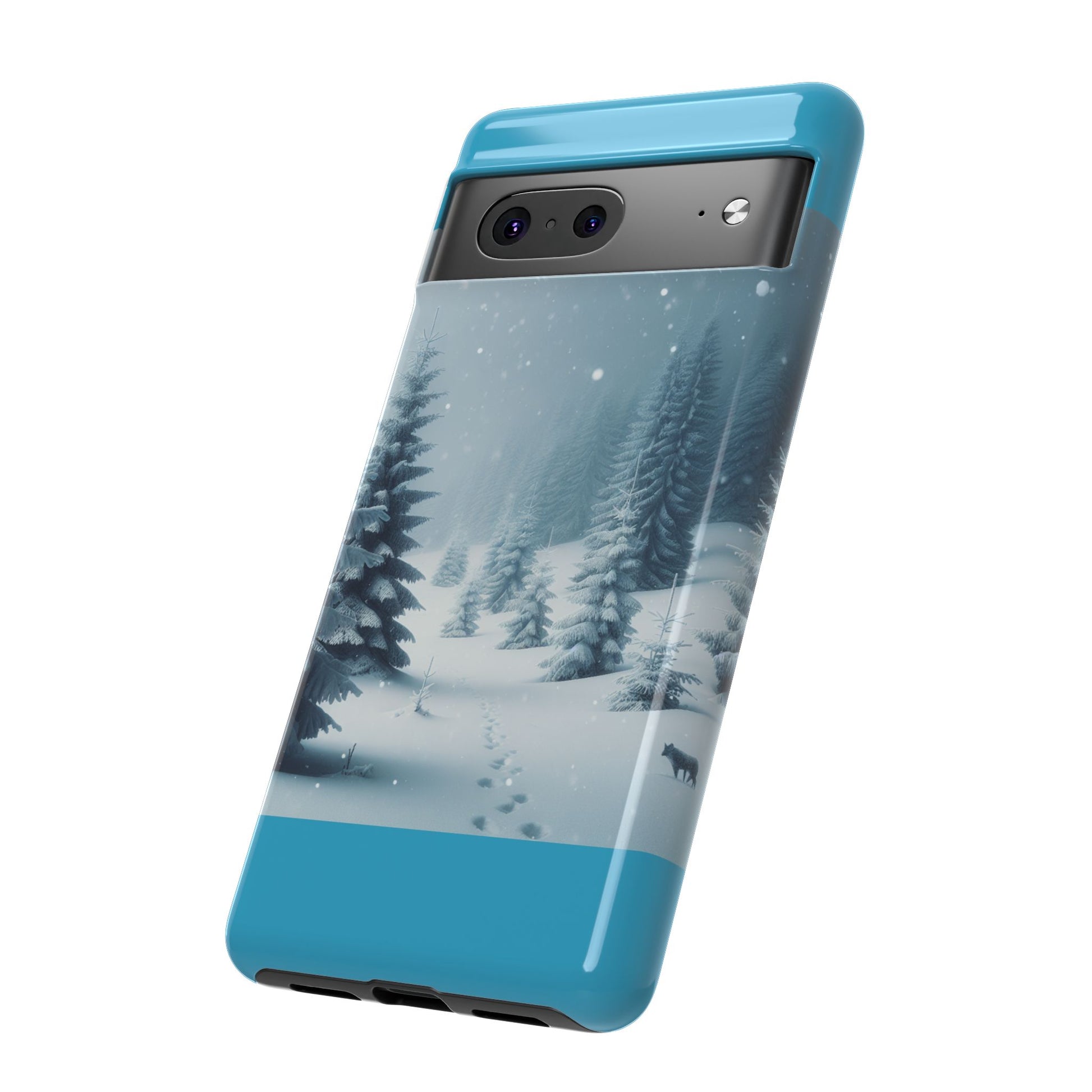 Winter Forest Phone Case, Tough Cases for iPhone, Snowy Landscape Design, Nature Lover Gift, Holiday Accessories