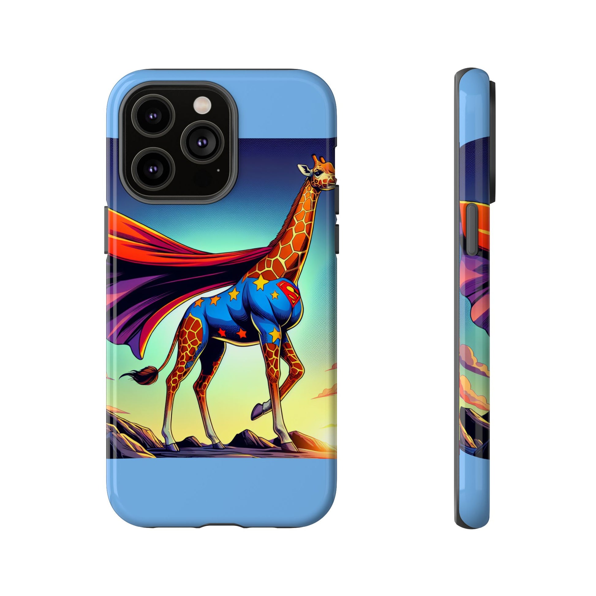 Superhero Giraffe Phone Case | Tough Cases, Unique Gifts, Animal Lover Accessories, Fun Tech Protectors, Cute Phone Covers, Birthday Gift