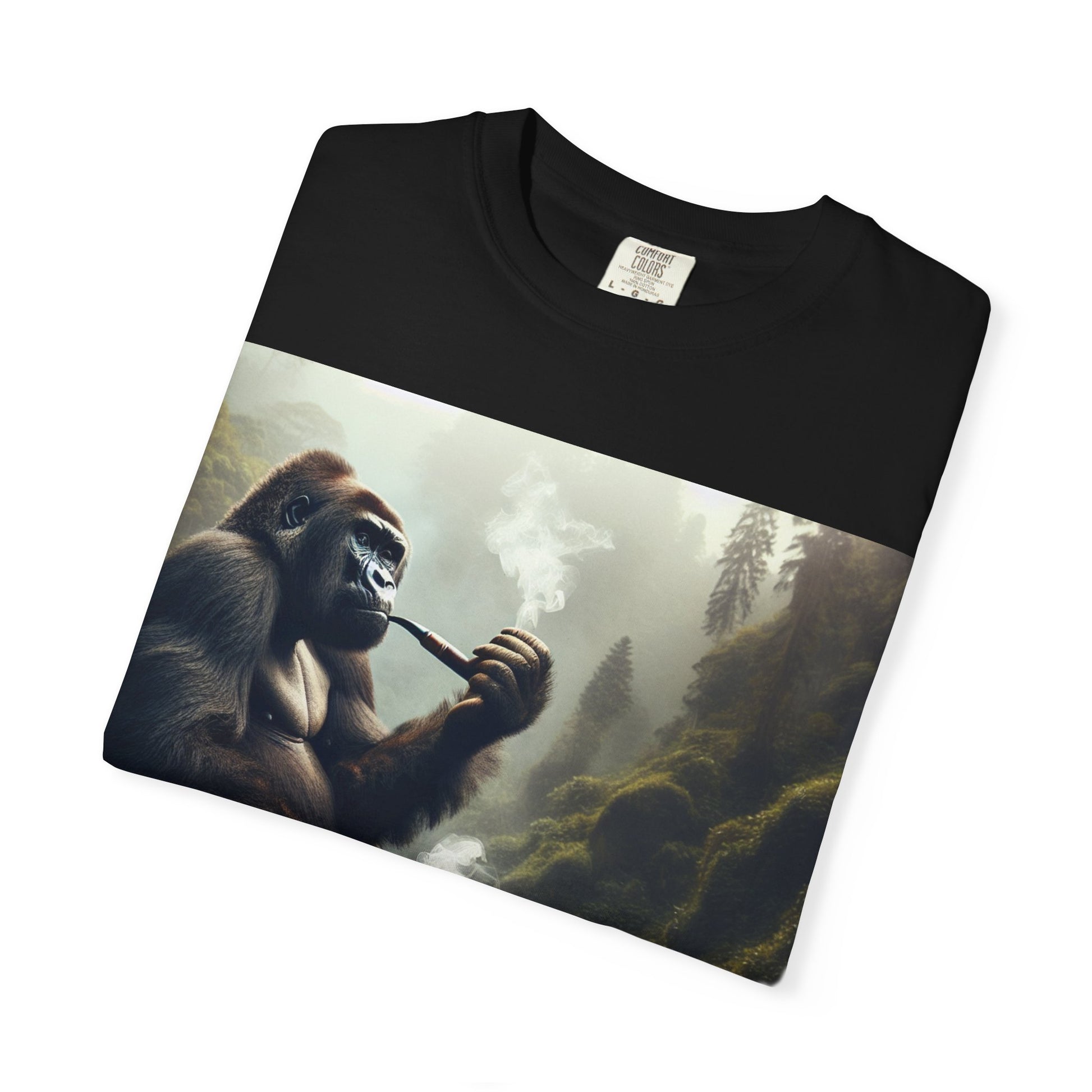 Chill Gorilla Tee - Unisex Garment-Dyed T-shirt, Unique Graphic Tee, Casual Wear, Birthday Gift, Eco-friendly Apparel