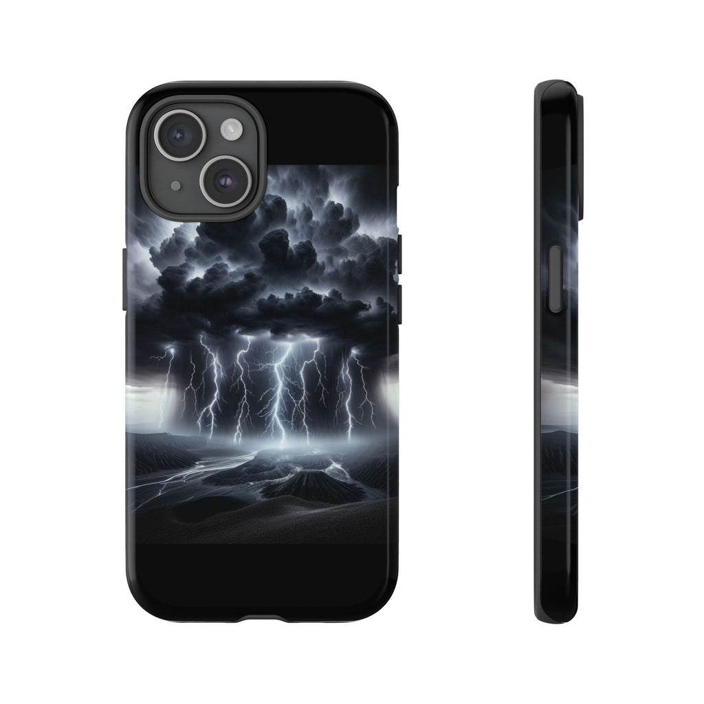 Tough Cases for the Bold: Stormy Thunder Phone Case, Lightning Protection, Durable Cover for Adventurers, Unique Gift for Nature [...]
