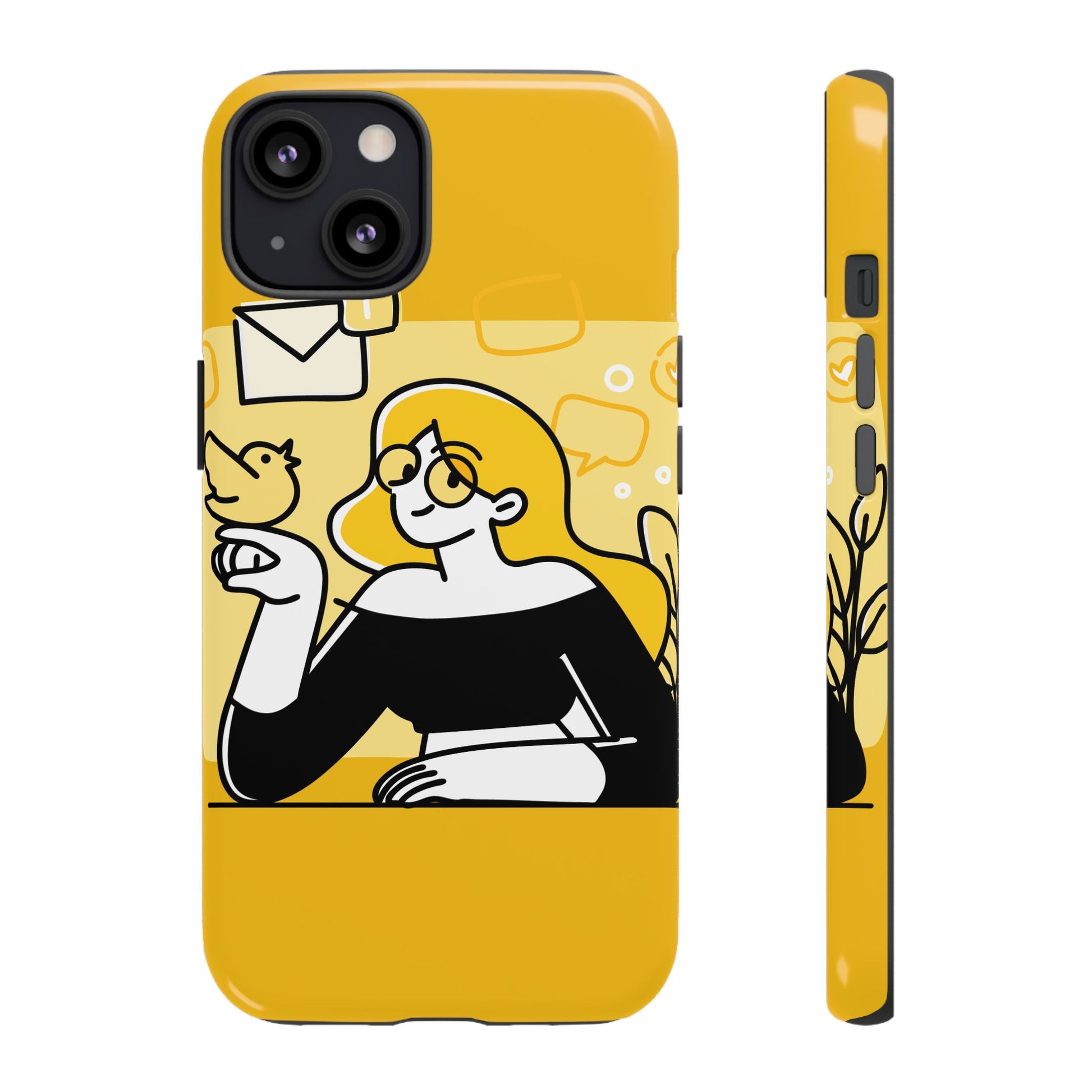 Chic Phone Case with Playful Design, Smartphone Cover, Unique Gift, Trendy Accessory, Eco-Friendly Case