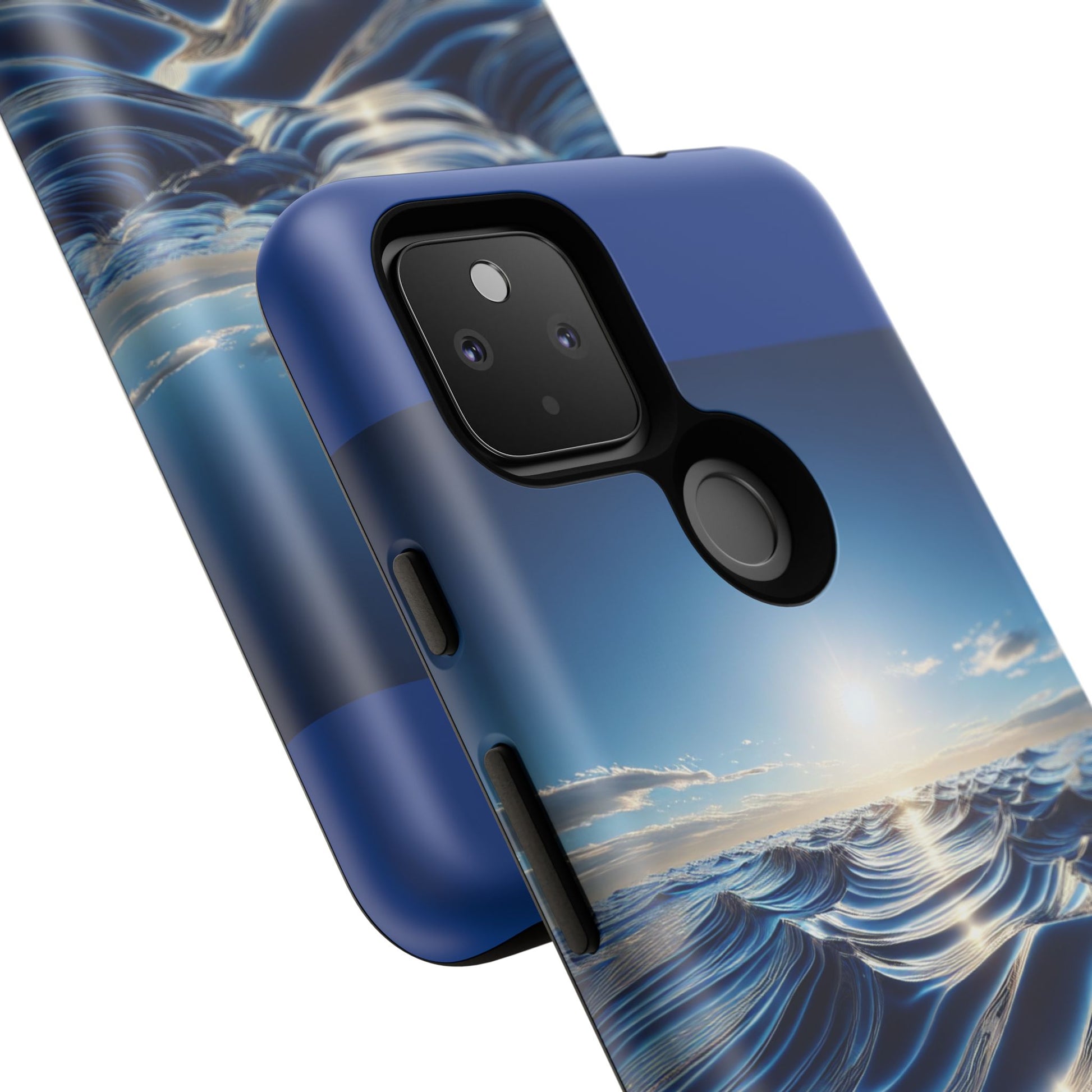 Ocean Wave Phone Case, Tough Phone Cover, Stylish Cell Case, Gift for Beach Lovers, Customizable Phone Accessory
