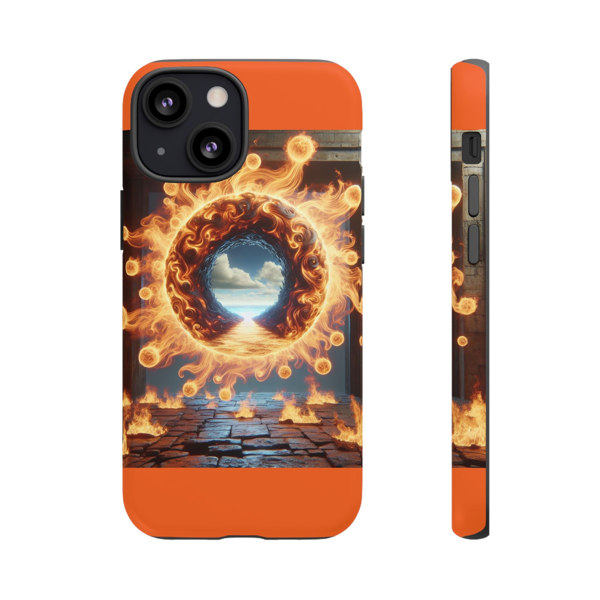 Vibrant Phone Case, Tough Cases for Gamers, Fire Element Phone Cover, Unique Protector, Game Lover Gifts