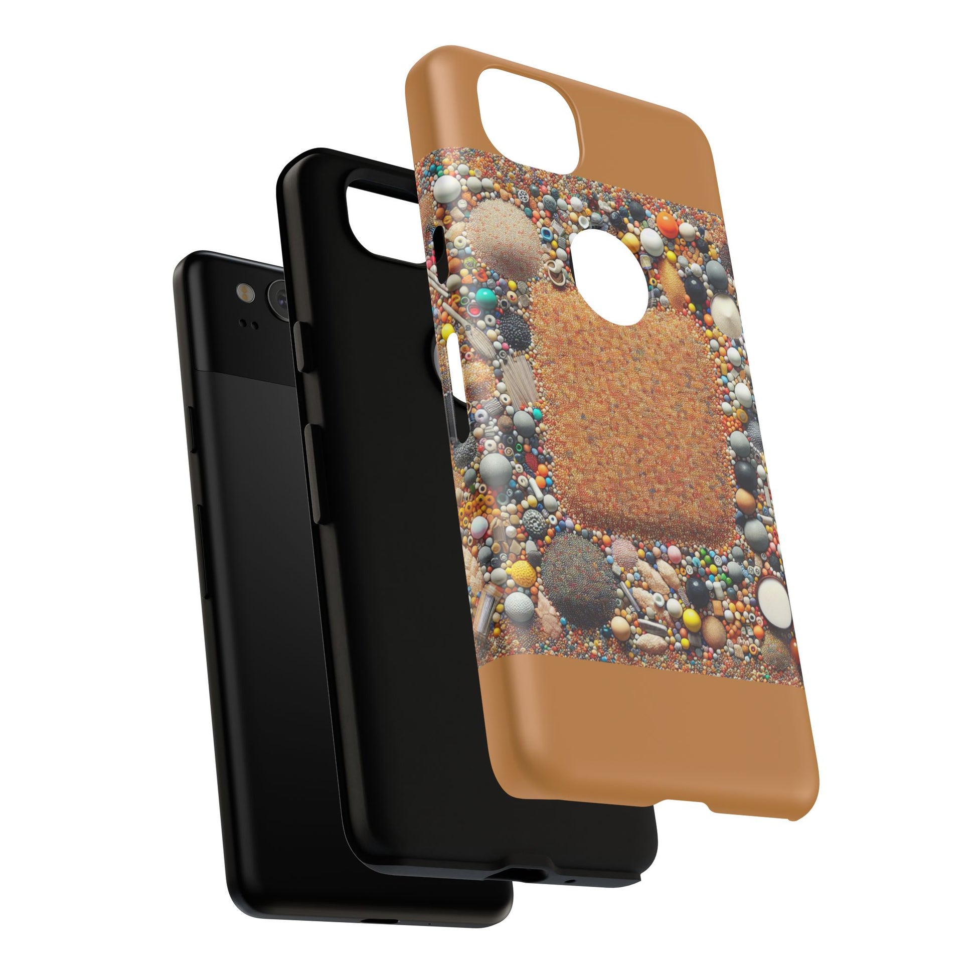 Colorful Phone Case with Unique Texture, Tough Case, Phone Accessory, Trendy Design, Gift for Tech Lovers, Durable Protection