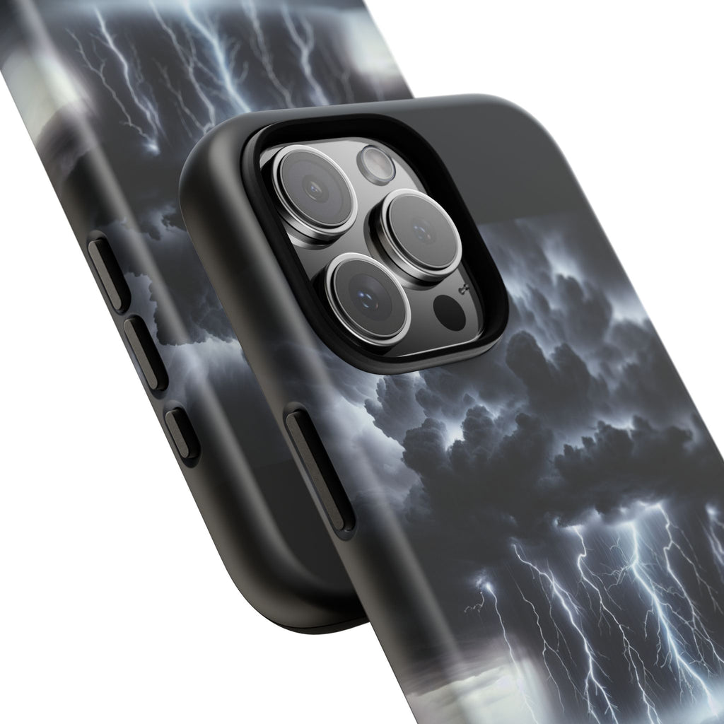 Tough Cases for the Bold: Stormy Thunder Phone Case, Lightning Protection, Durable Cover for Adventurers, Unique Gift for Nature [...]