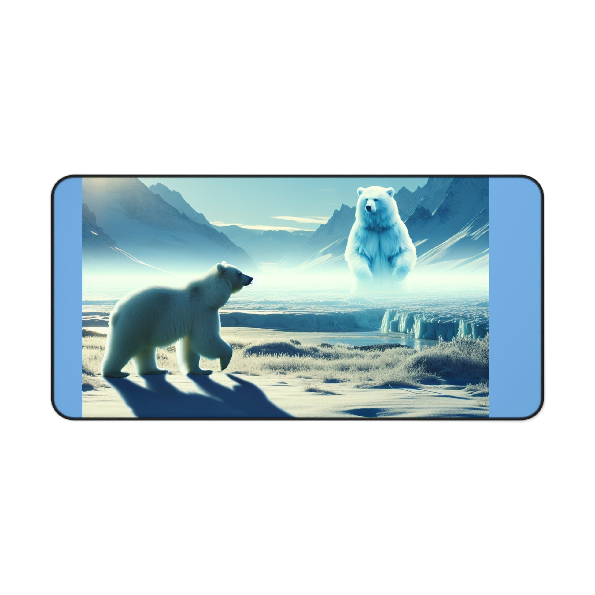 Arctic Dreams Desk Mat - Cozy Office Decor, Gaming Accessory, Unique Gift for Bear Lovers, Home Office Essentials, Nature Inspired