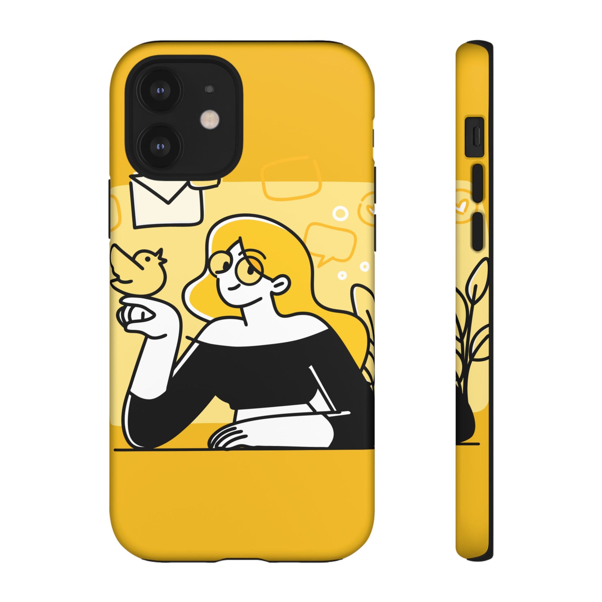 Chic Phone Case with Playful Design, Smartphone Cover, Unique Gift, Trendy Accessory, Eco-Friendly Case