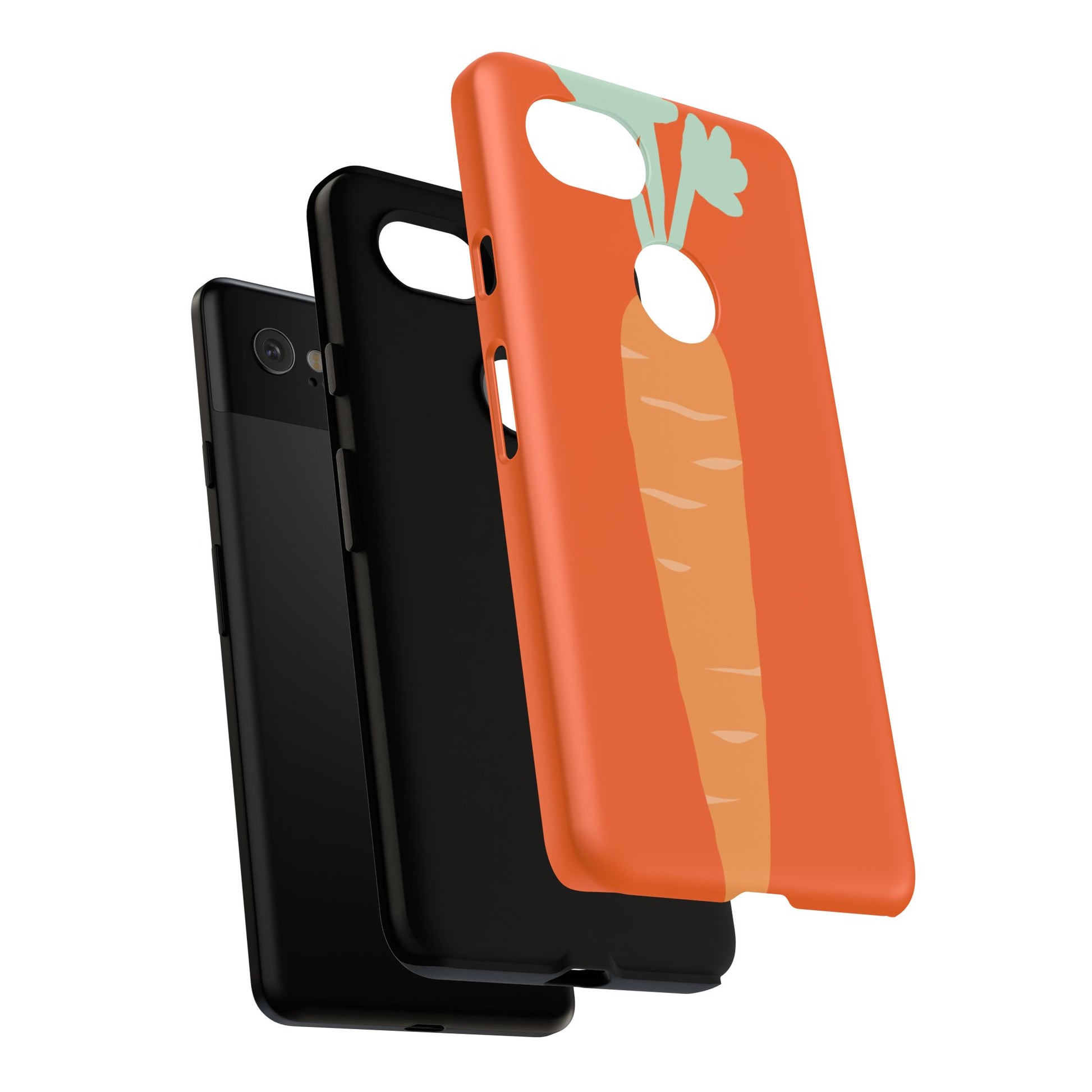 Tough Cases Carrot Phone Case, Cute Smartphone Cover, Fun Gift for Garden Lovers, Fall Decor, Vegan Accessories, Colorful Case
