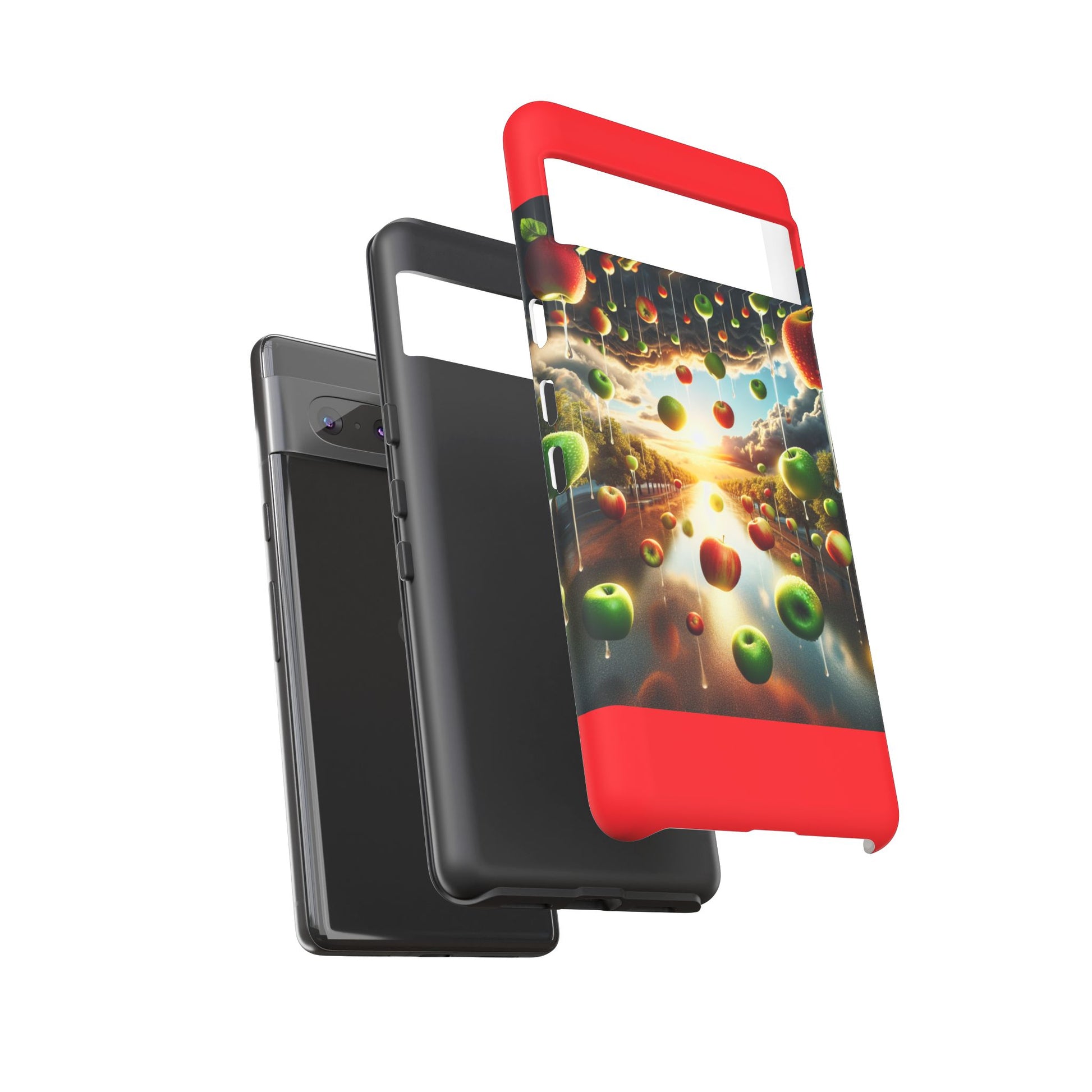 Vibrant Phone Case with Artistic Apple Design, Unique Gift for Art Lovers, Trendy Accessory for Any Occasion, Stylish Smartphone Cover
