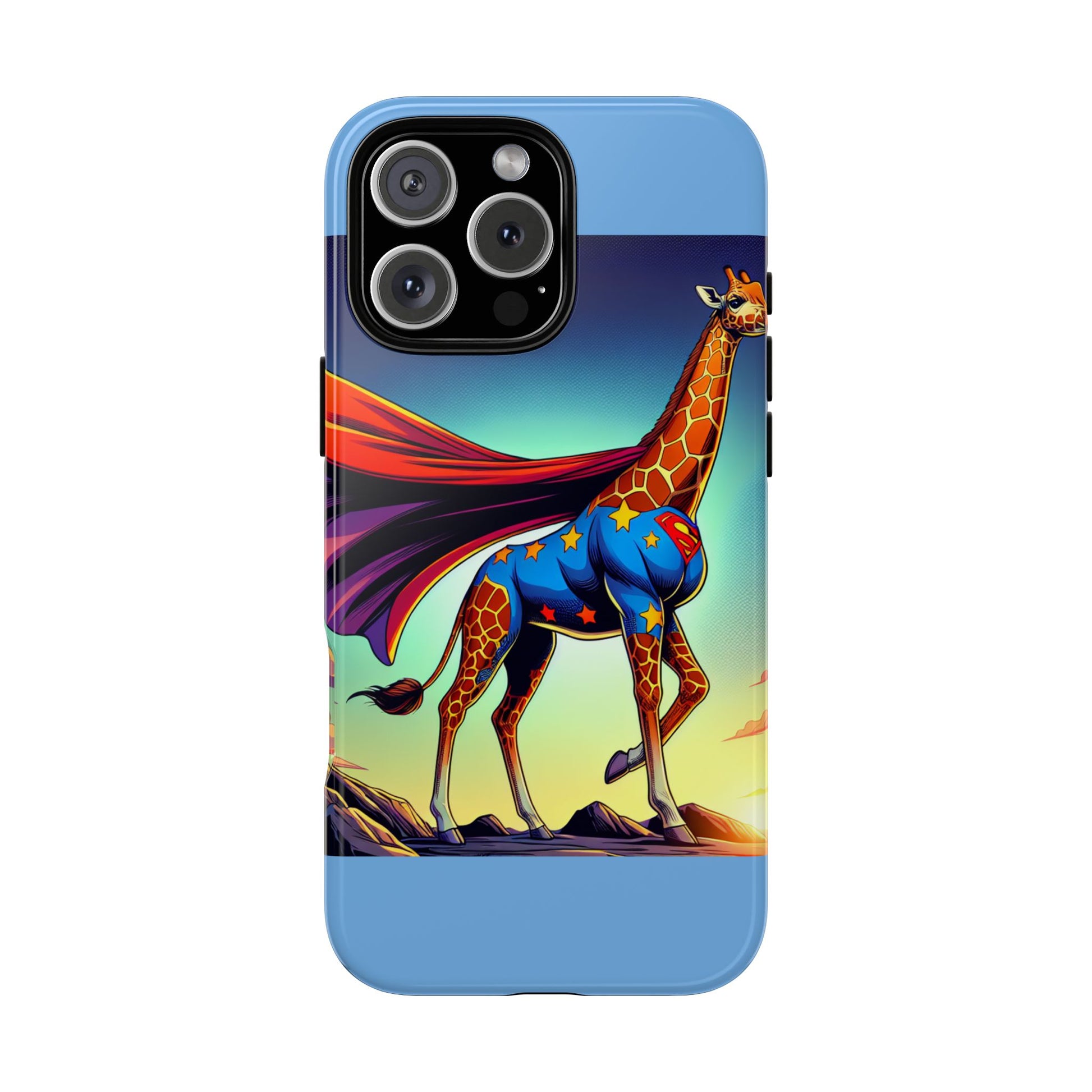 Superhero Giraffe Phone Case | Tough Cases, Unique Gifts, Animal Lover Accessories, Fun Tech Protectors, Cute Phone Covers, Birthday Gift