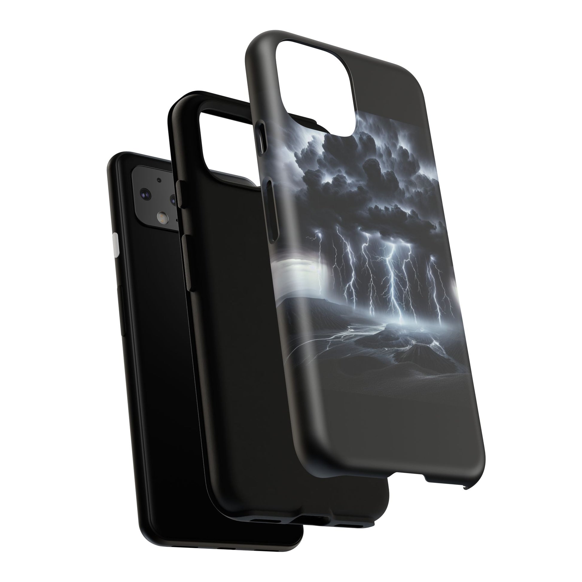 Tough Cases for the Bold: Stormy Thunder Phone Case, Lightning Protection, Durable Cover for Adventurers, Unique Gift for Nature [...]