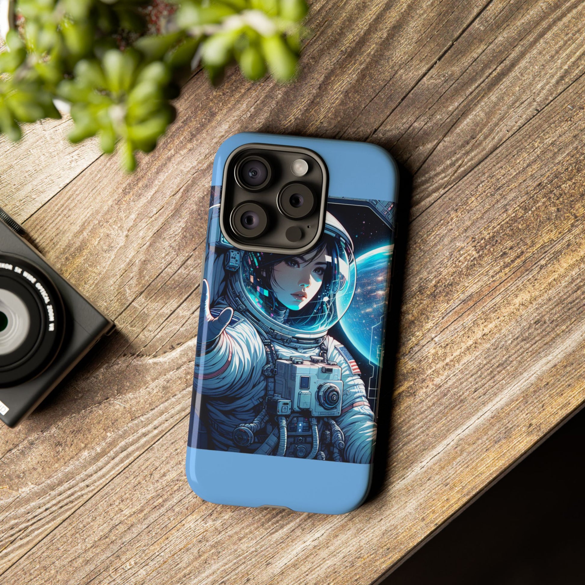 Astronaut Phone Case, Space-Themed Tough Case, Unique Gift for Science Lovers, Trendy Protection for Smartphones, Cool Tech Accessories