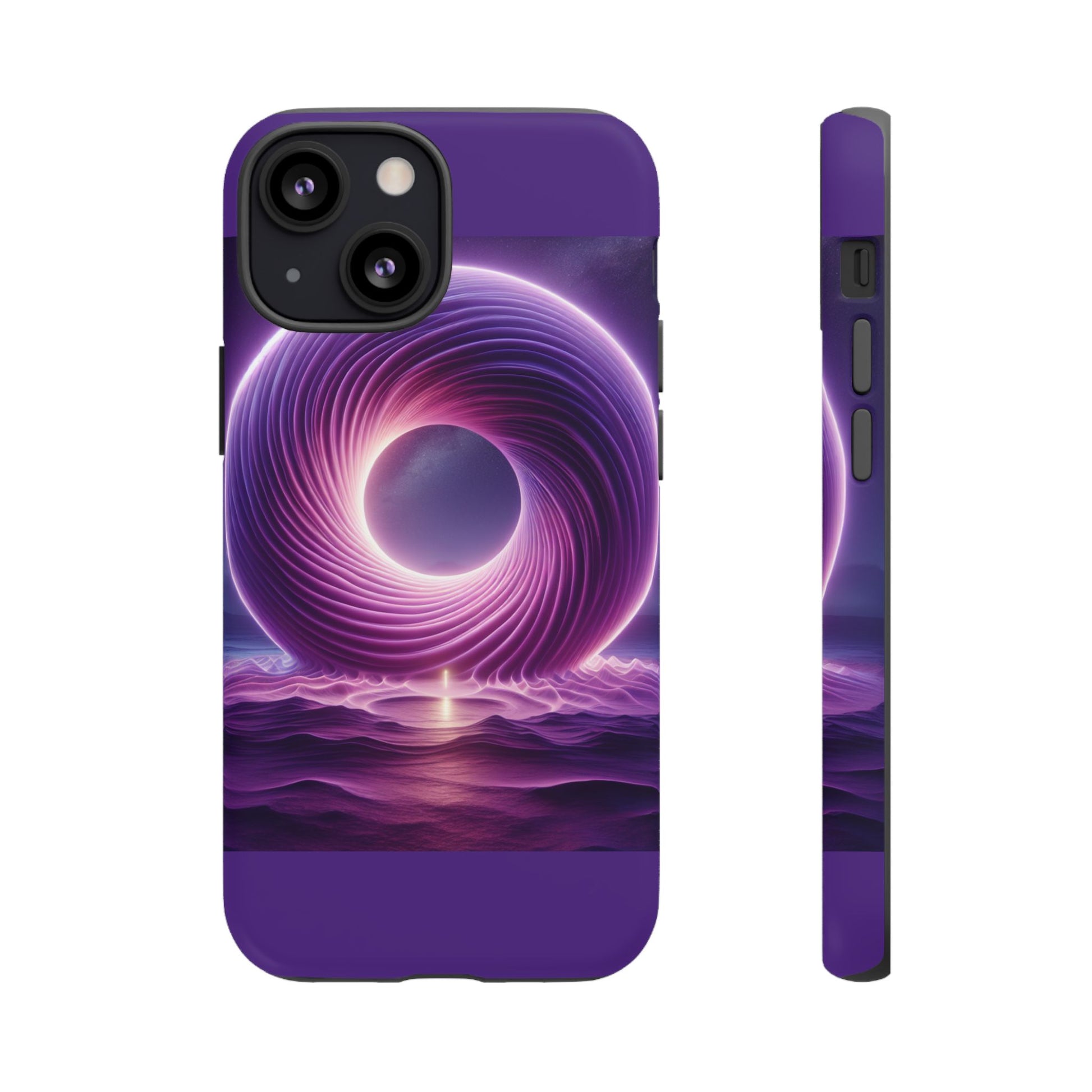 Colorful Phone Case with Swirling Design, Tough Phone Cover, Cosmic Phone Protector, Unique Gift for Tech Lovers, Stylish Smartphone Shell