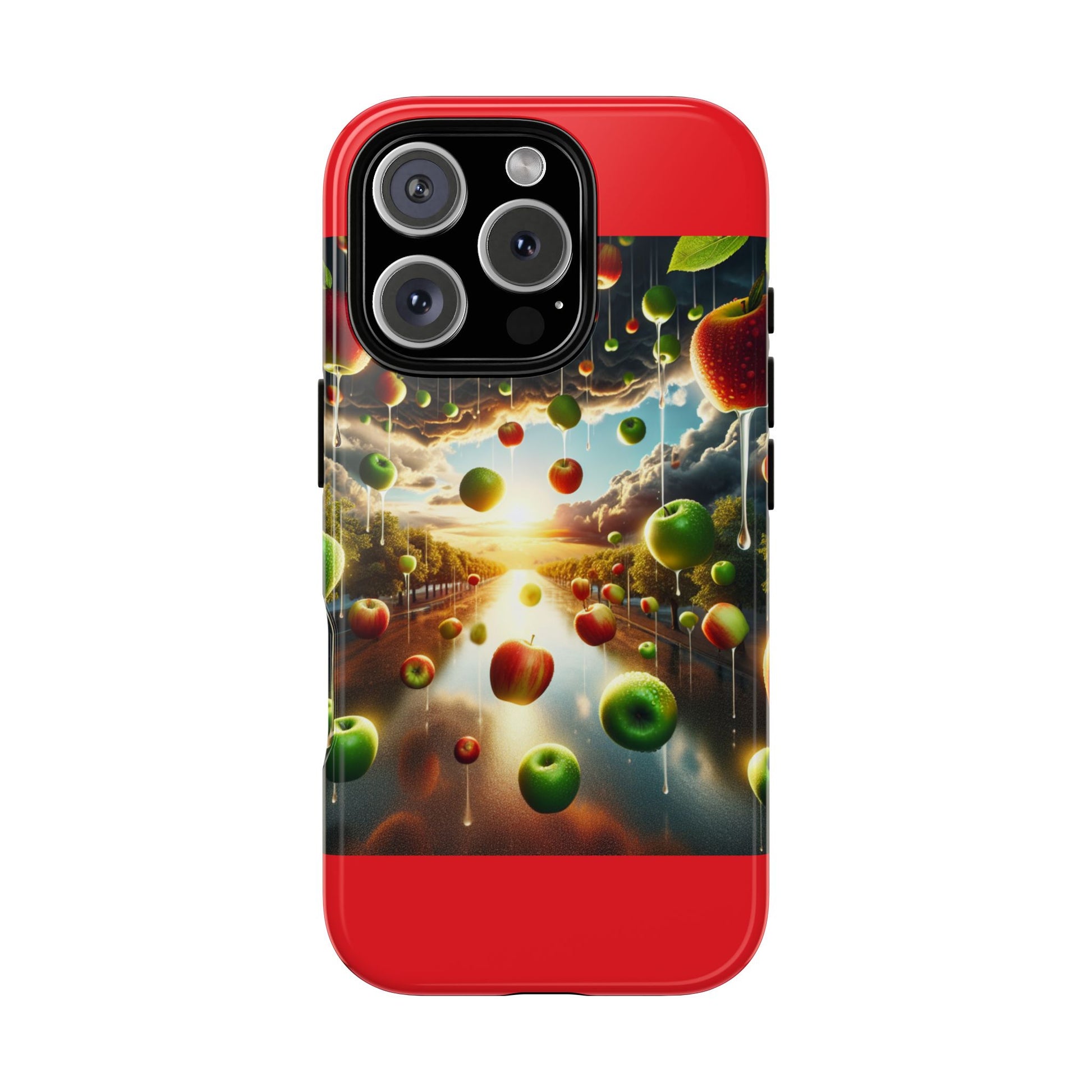 Vibrant Phone Case with Artistic Apple Design, Unique Gift for Art Lovers, Trendy Accessory for Any Occasion, Stylish Smartphone Cover