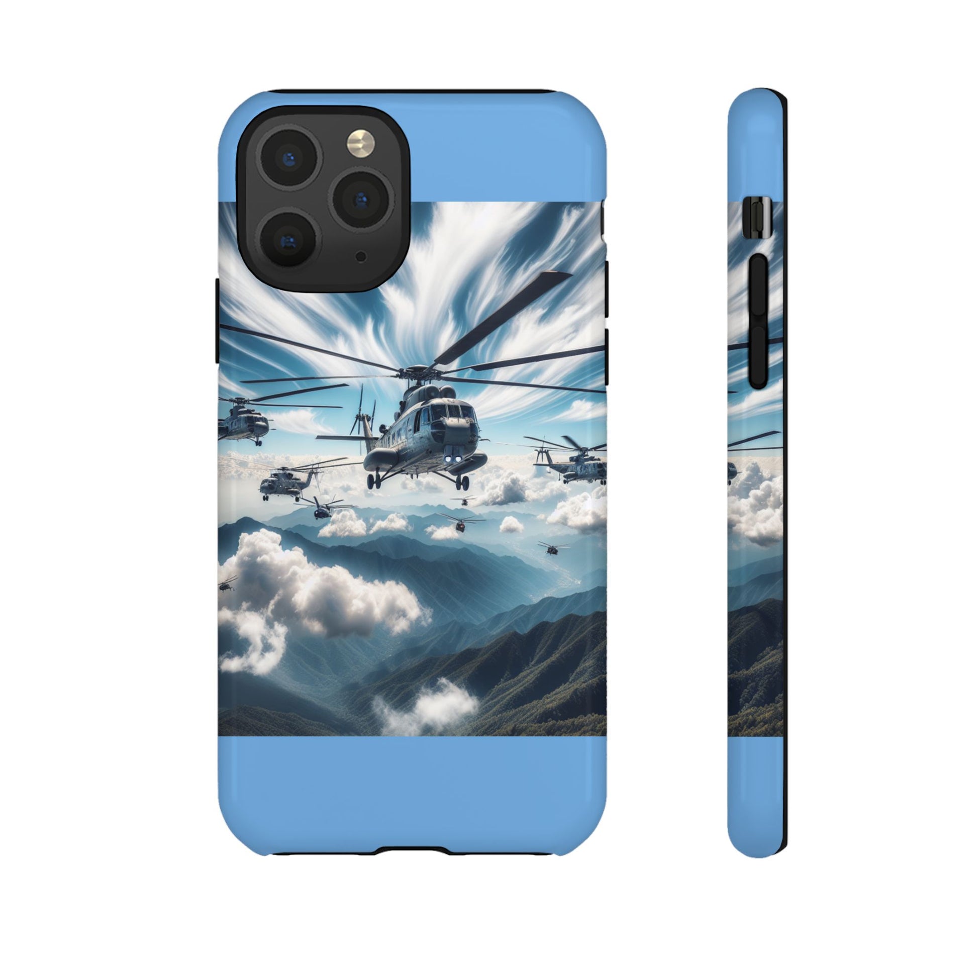 Tough Cases - Helicopter Design Phone Case, Military Style Cover, Unique Gift for Aviation Lovers, Durable Phone Protector, Hobbyist [...]