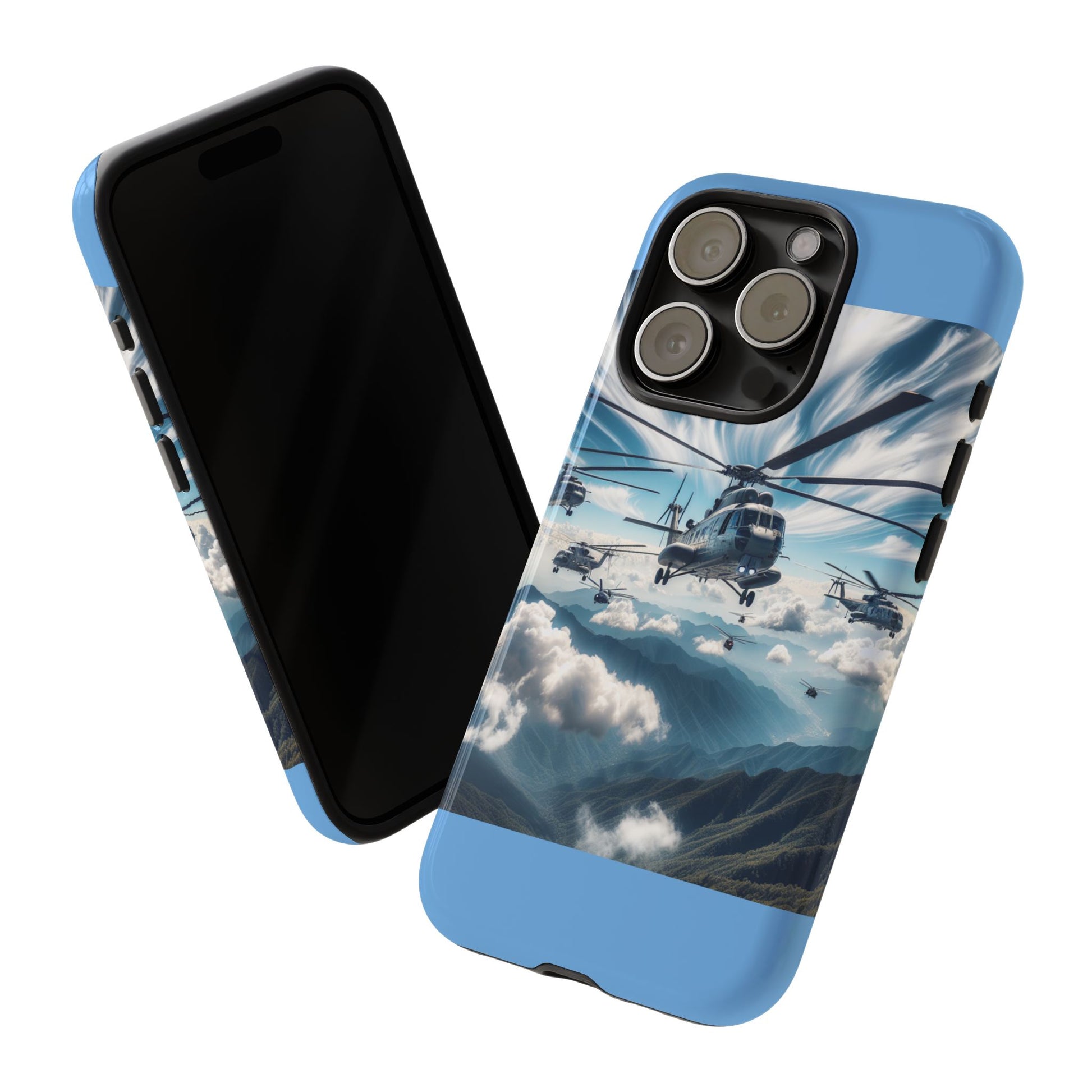 Tough Cases - Helicopter Design Phone Case, Military Style Cover, Unique Gift for Aviation Lovers, Durable Phone Protector, Hobbyist [...]