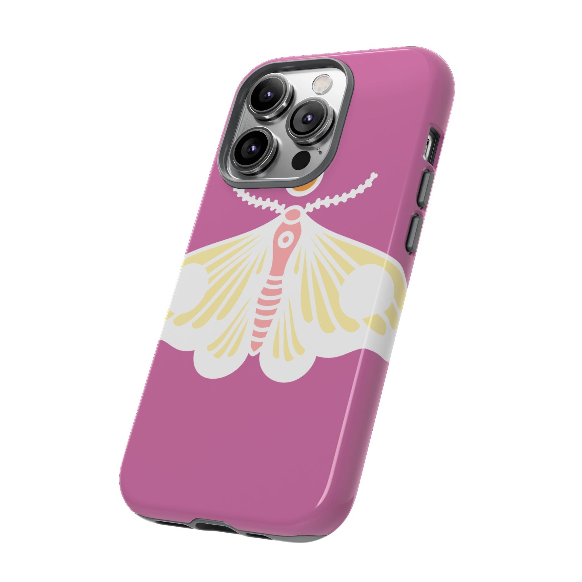 Colorful Moth Phone Case | Tough Cases for iPhone, Unique Gift, Nature Lovers, Boho Style, Trendy Accessories